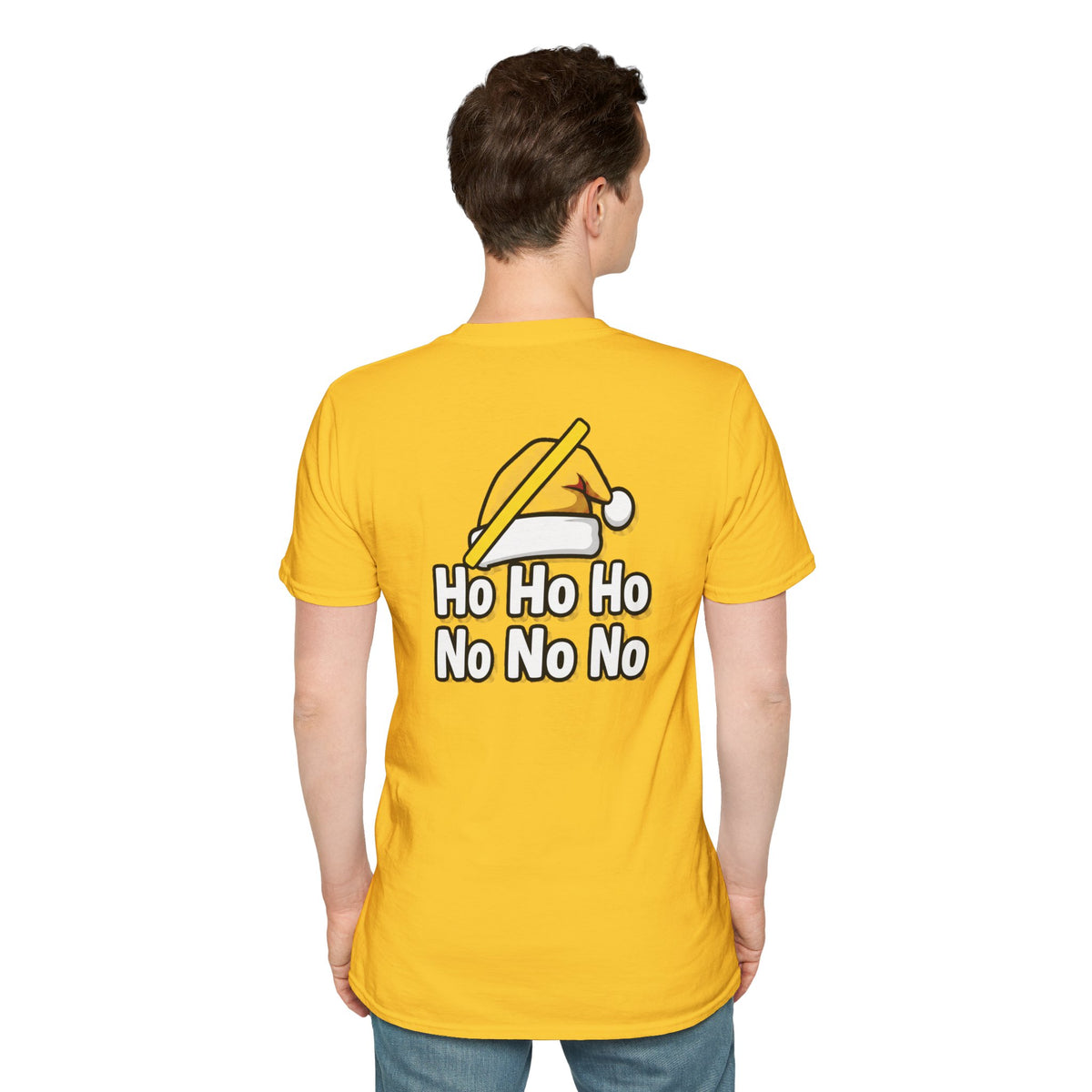 Dark Humor Christmas Shirt Ho Ho Ho No No No Funny Sarcastic Unisex Softstyle Tee Adult Christmas Gift