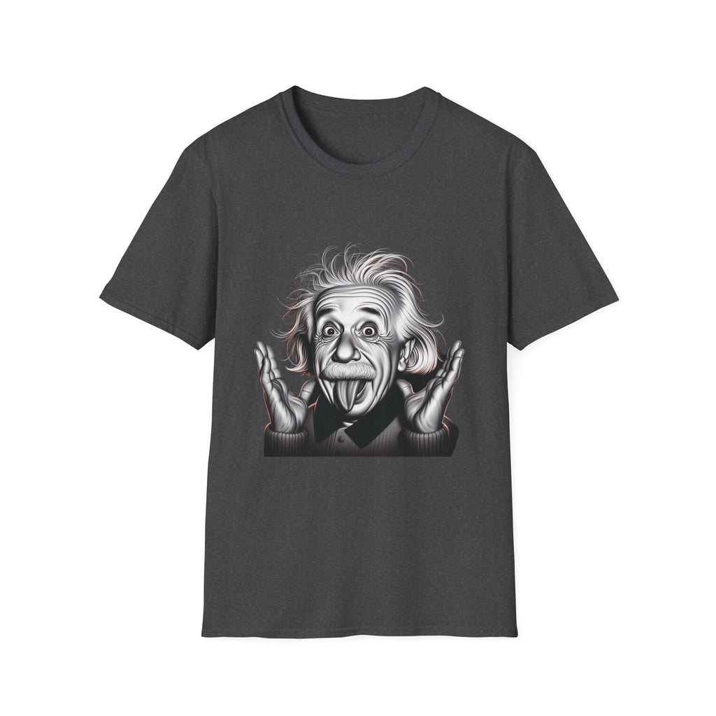 Funny Albert Einstein Print T-Shirt Unisex Softstyle T-Shirt Cotton Unique Gift