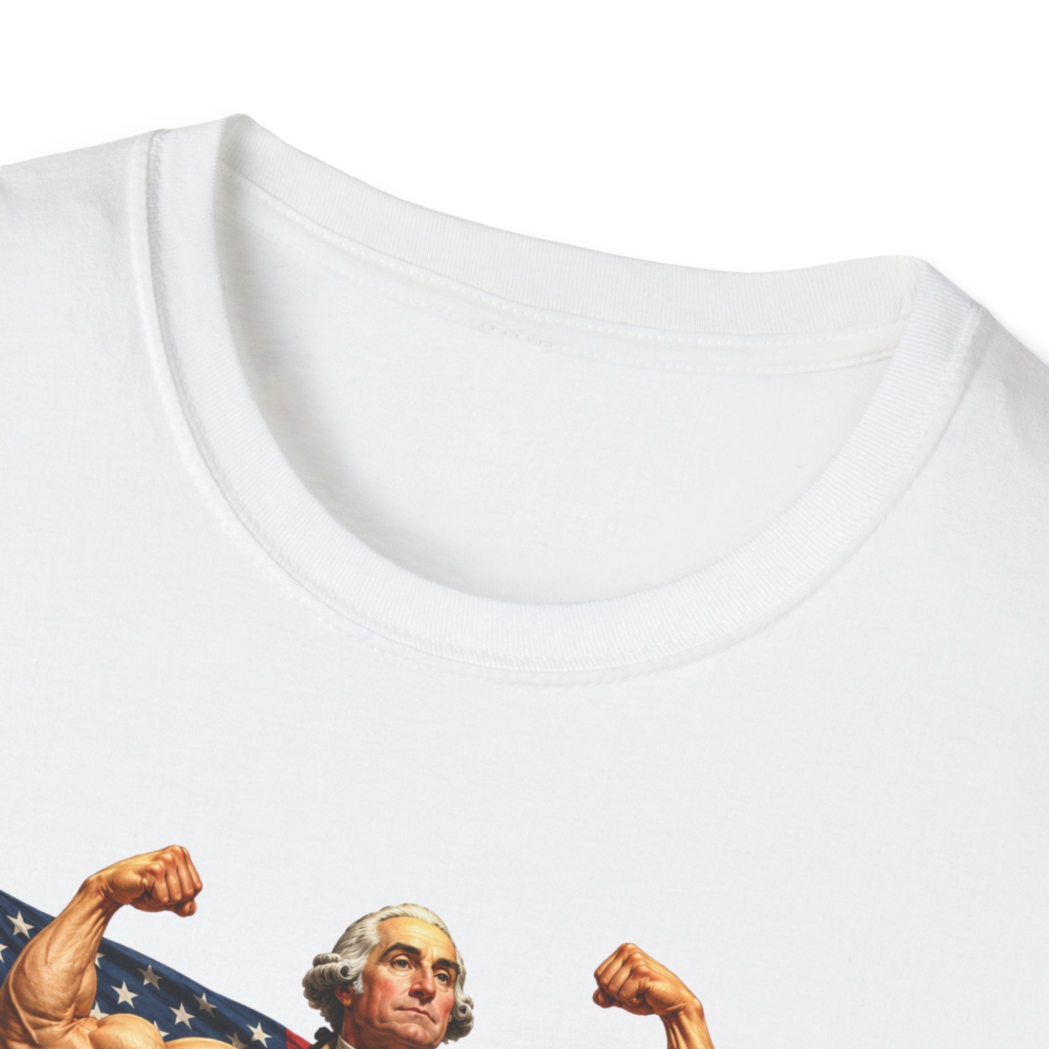 Funny USA Unisex Softstyle T-Shirt Giant Declaration Receipt Funny Patriotic T-Shirt United States of America Benjamin Franklin George Washington Tshirt