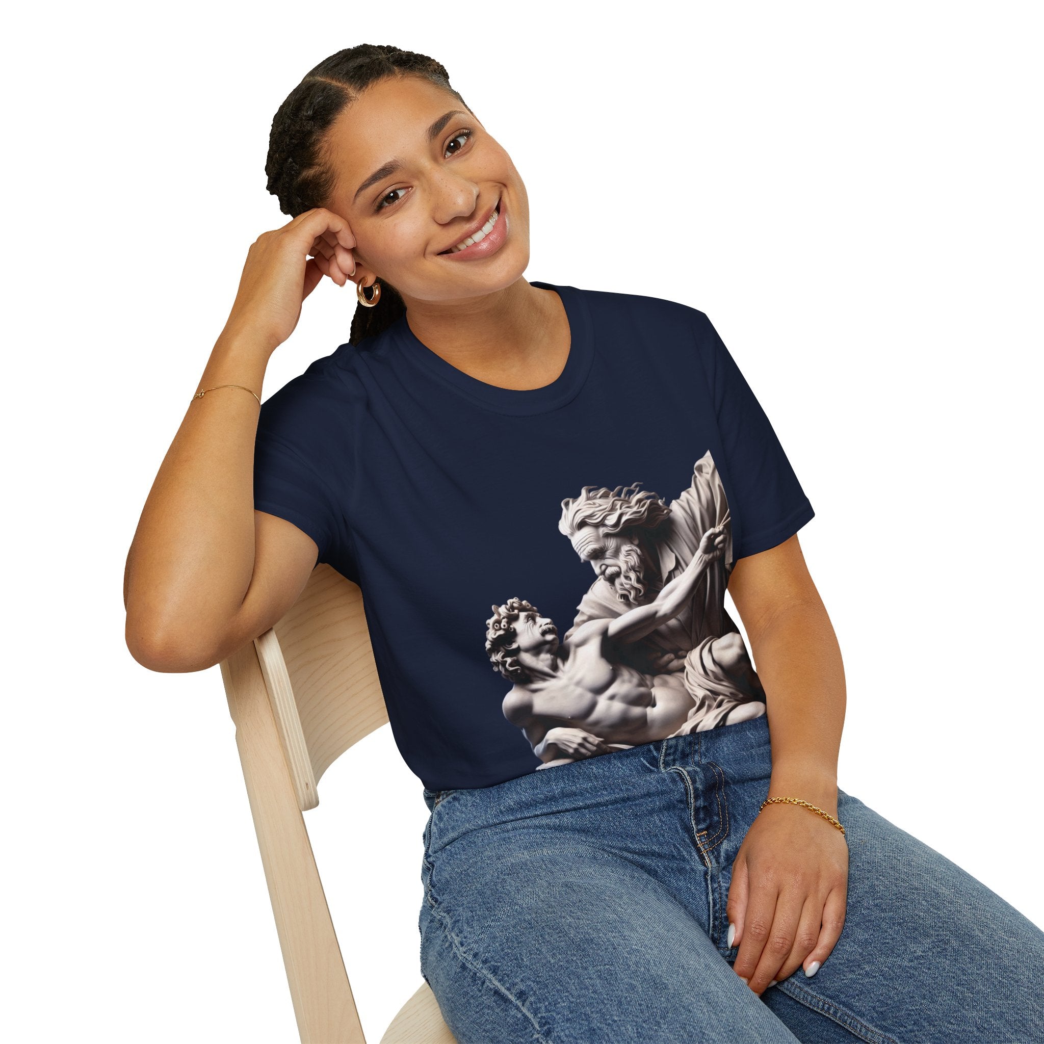 Funny Albert Einstein Unisex Softstyle T-Shirt Unique Gift Cotton T-shirt Art