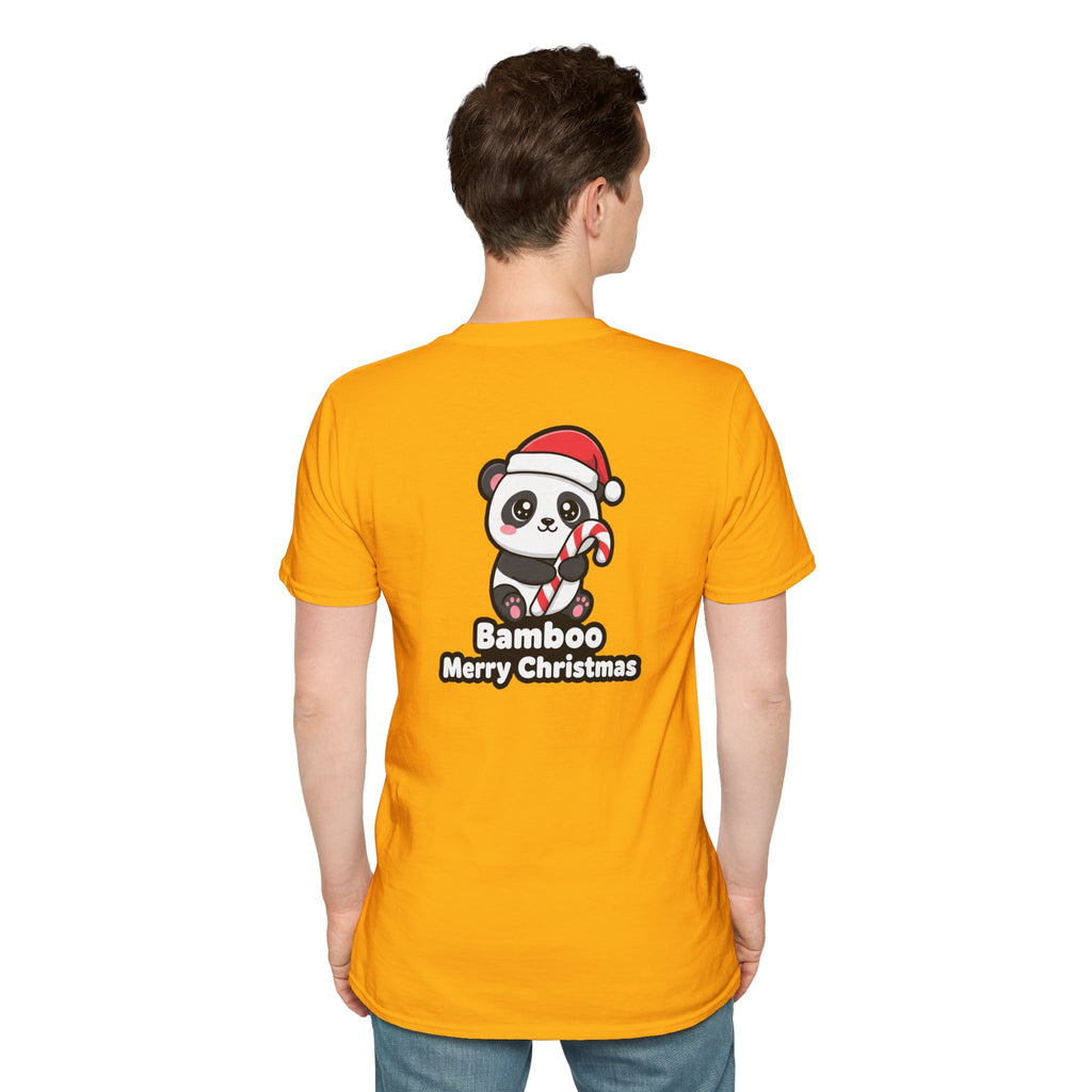 Cute Christmas Shirt Bamboo Merry Christmas Funny Animal Unisex Softstyle Tee Christmas Gift