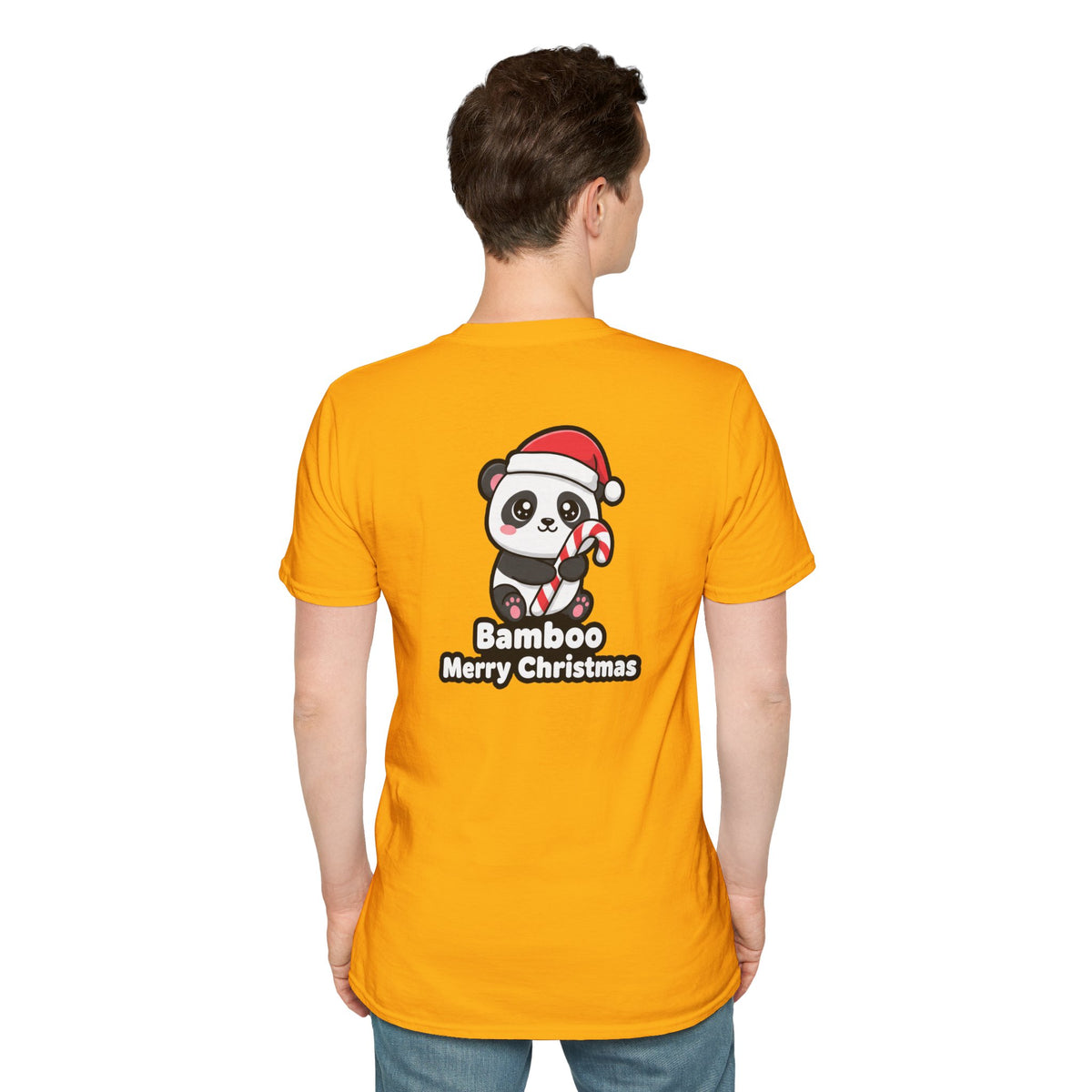 Cute Christmas Shirt Bamboo Merry Christmas Funny Animal Unisex Softstyle Tee Christmas Gift