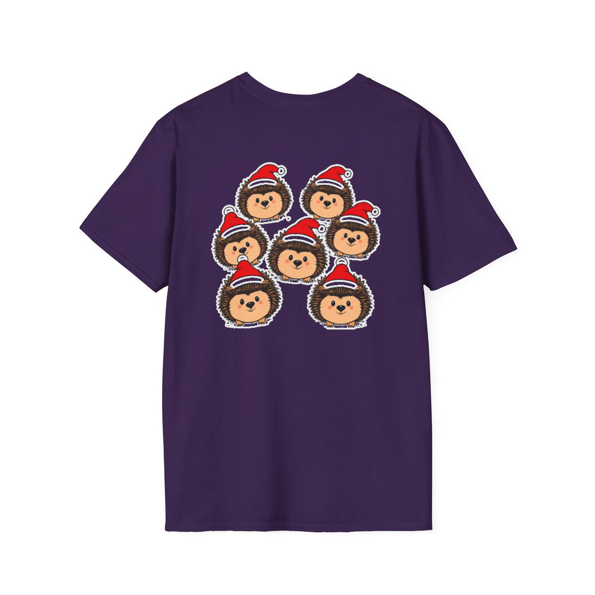 Christmas Hedgehogs Family T-Shirt | Cute Cartoon Holiday Design Unique Holiday Gift Shirt