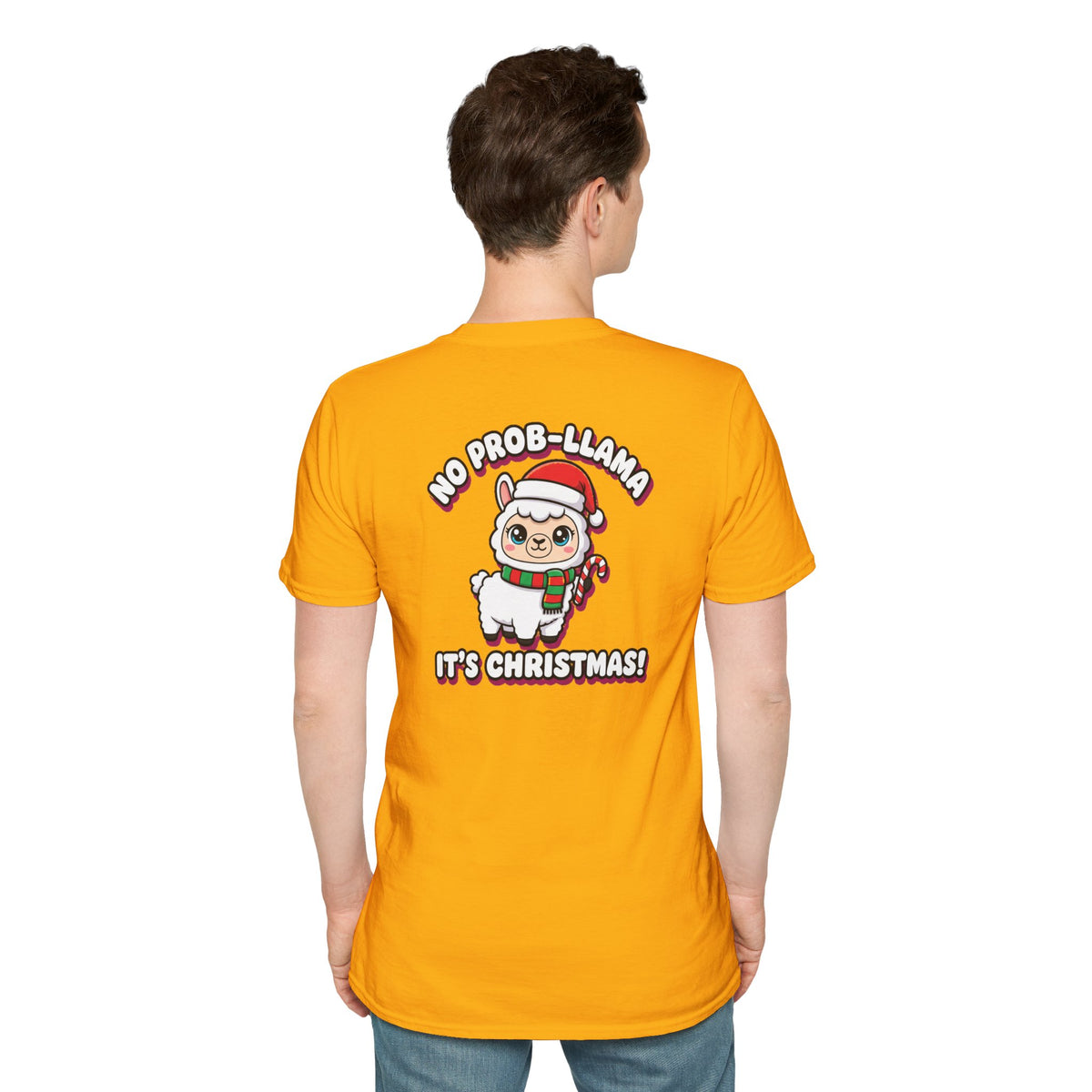 Cute Christmas Shirt No Prob Llama Its Christmas Funny Animal Unisex Softstyle Tee Christmas Gift