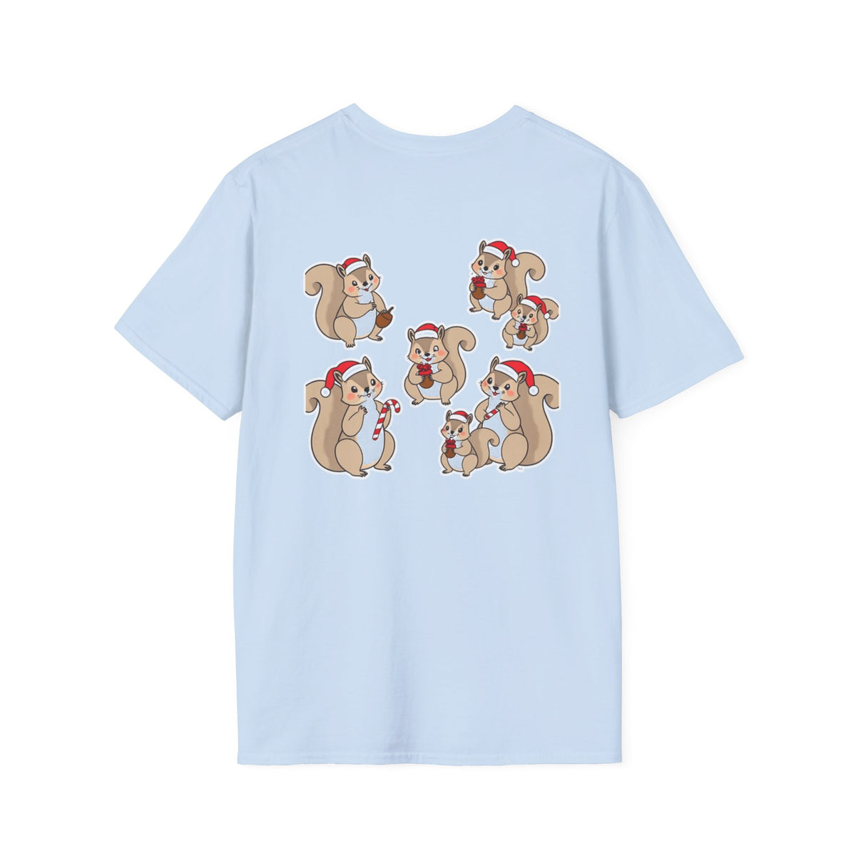 Christmas Squirrels Family T-Shirt | Cute Cartoon Design Unique Holiday Gift Shirt