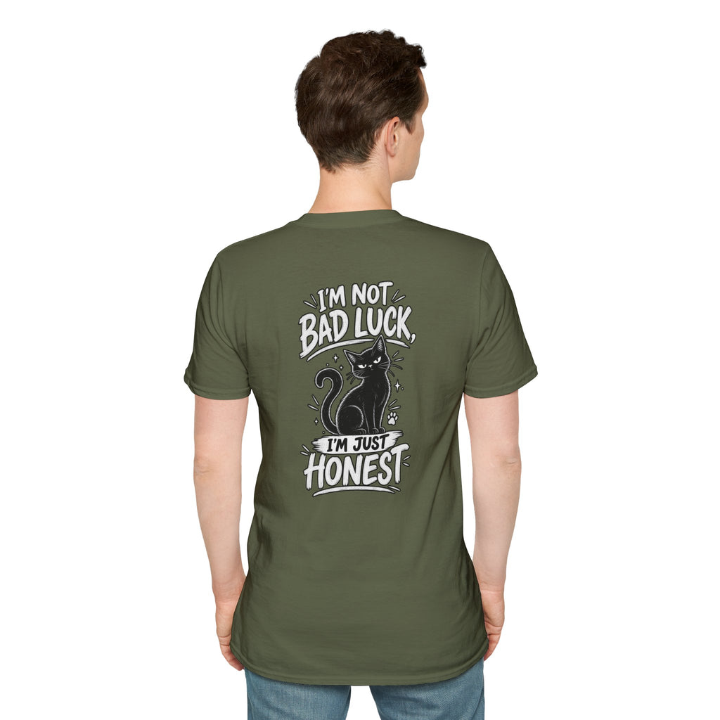 Black Cat Shirt I'm Not Bad Luck I'm Just Honest Dark Humor Tee Unique Gift Black Cat T shirt