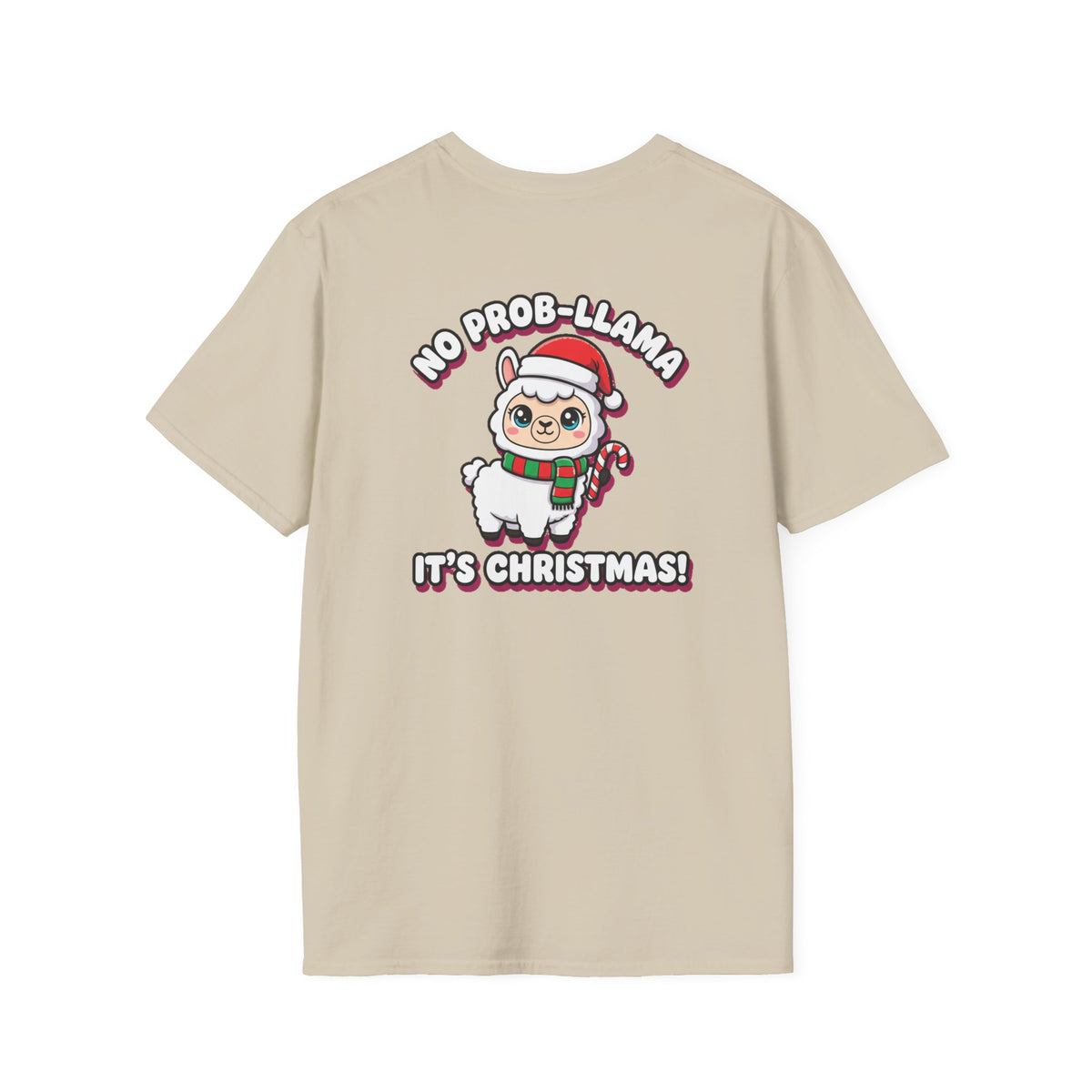 Cute Christmas Shirt No Prob Llama Its Christmas Funny Animal Unisex Softstyle Tee Christmas Gift