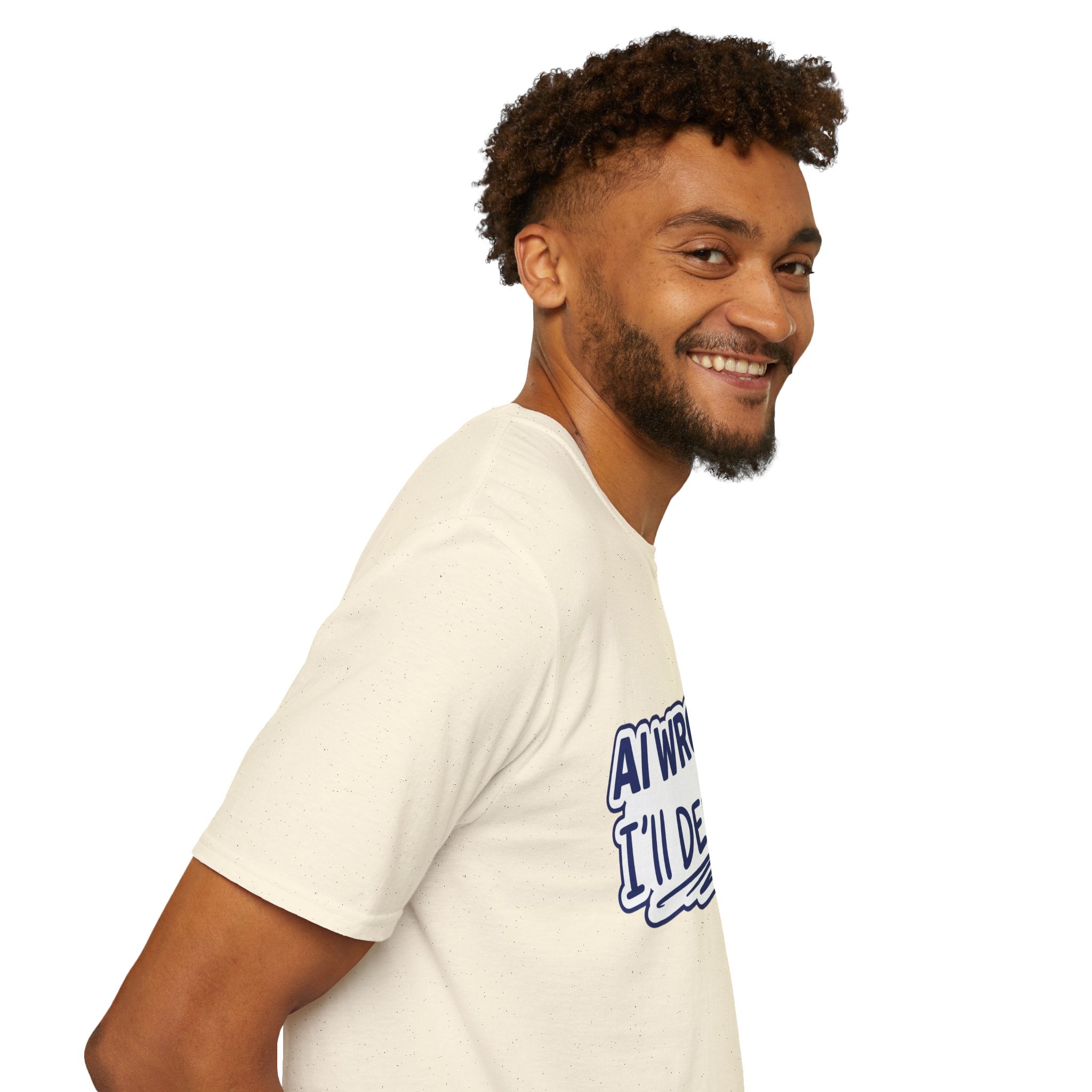 Funny Tshirt AI Wrote It I'll Debug It Shirt Funny Vibe Coding Programmer Tee Unisex Softstyle T-Shirt