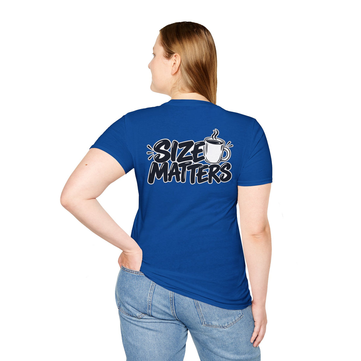 Dark Humor Funny Coffee Shirt Size Matters Novelty Graphic Tee Unique Gift