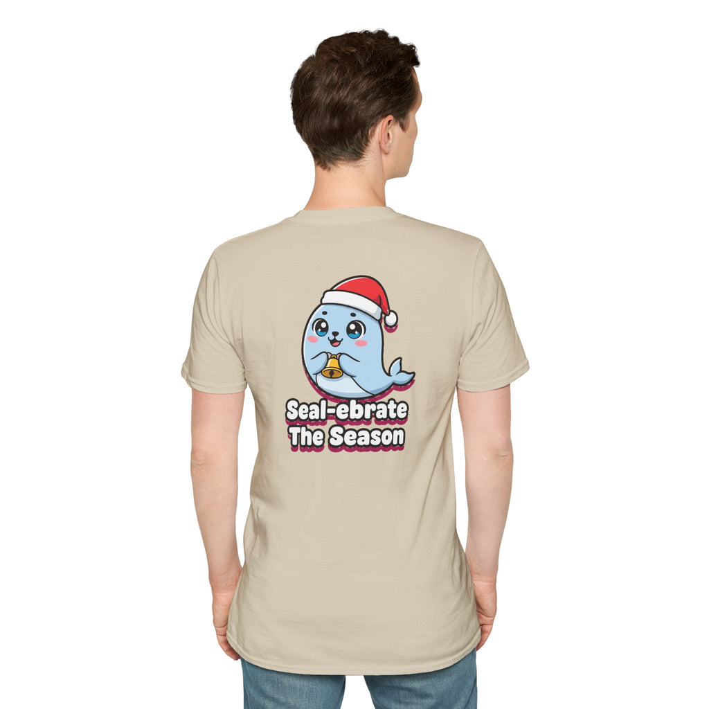 Cute Christmas Shirt Sealebrate The Season Funny Animal Unisex Softstyle Tee Christmas Gift