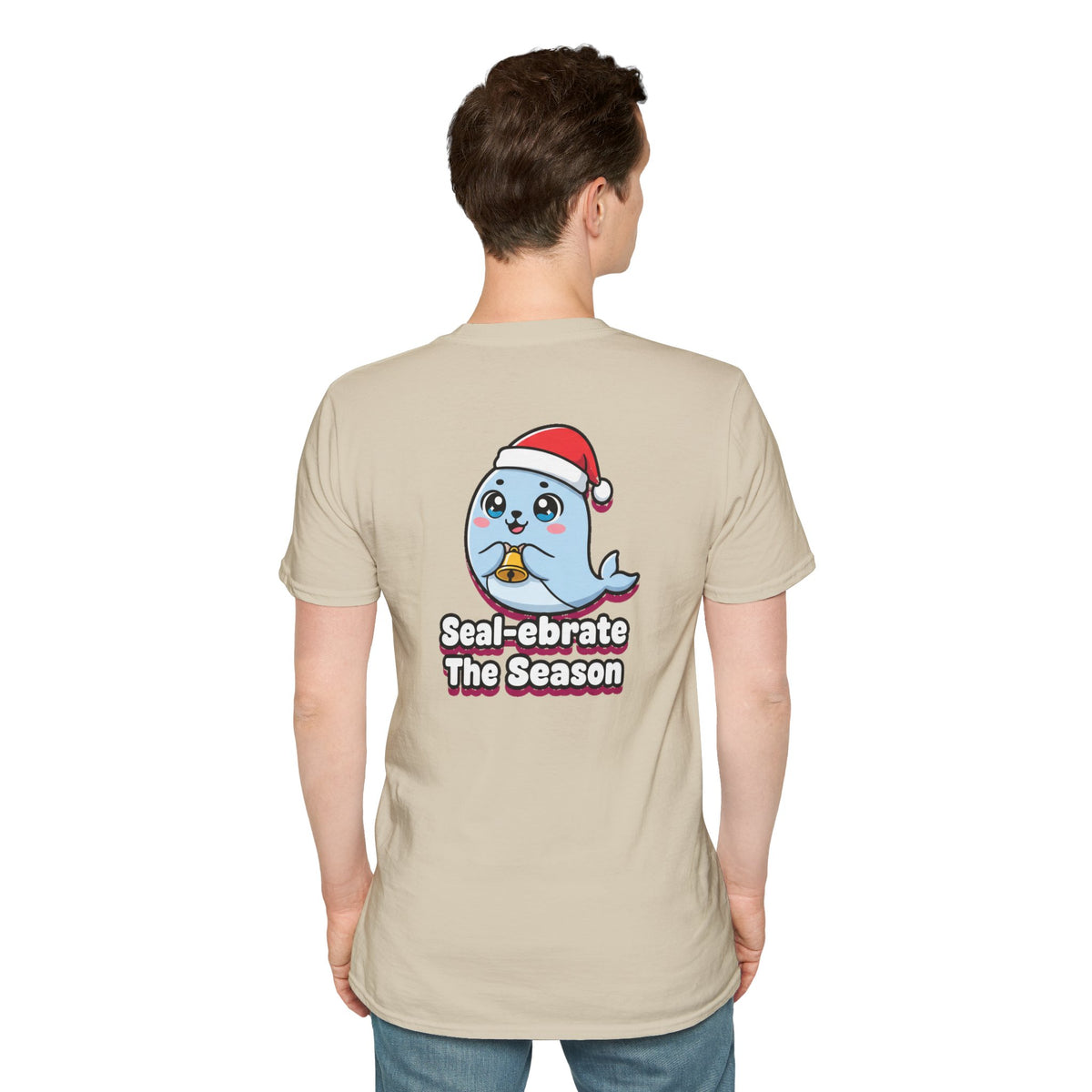 Cute Christmas Shirt Sealebrate The Season Funny Animal Unisex Softstyle Tee Christmas Gift
