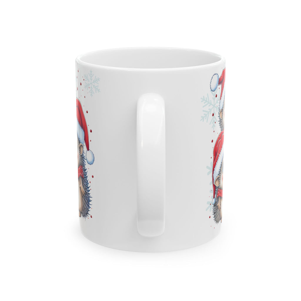 Christmas Ceramic Mug Hedgehog Mug Best Gift Holiday Festive Cup Cute Christmas