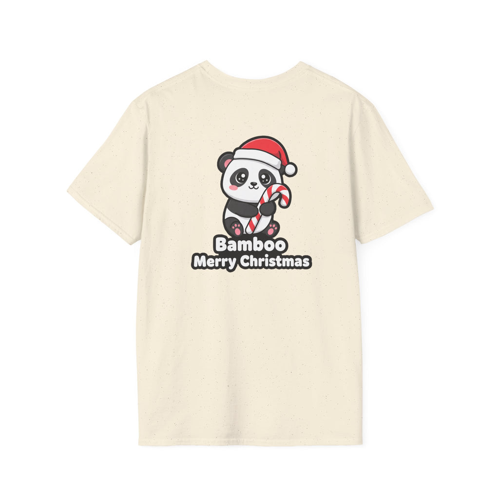 Cute Christmas Shirt Bamboo Merry Christmas Funny Animal Unisex Softstyle Tee Christmas Gift