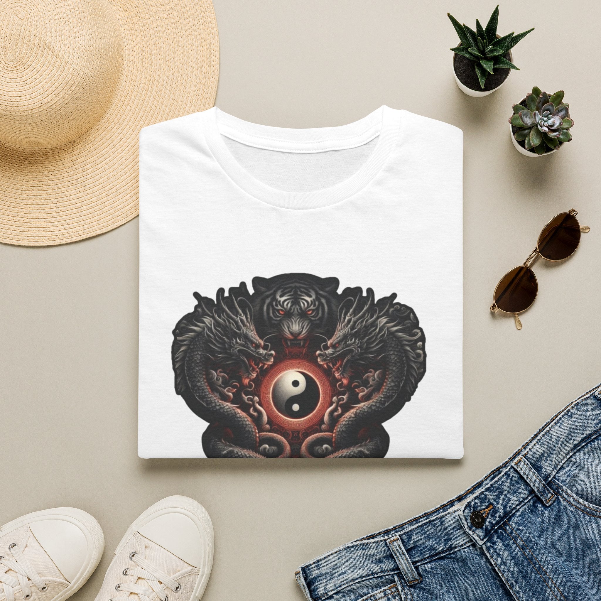 Dragon T-shirt Men Women Graphic Tee Clothing Apparel Chinese Dagon Symbol Gift