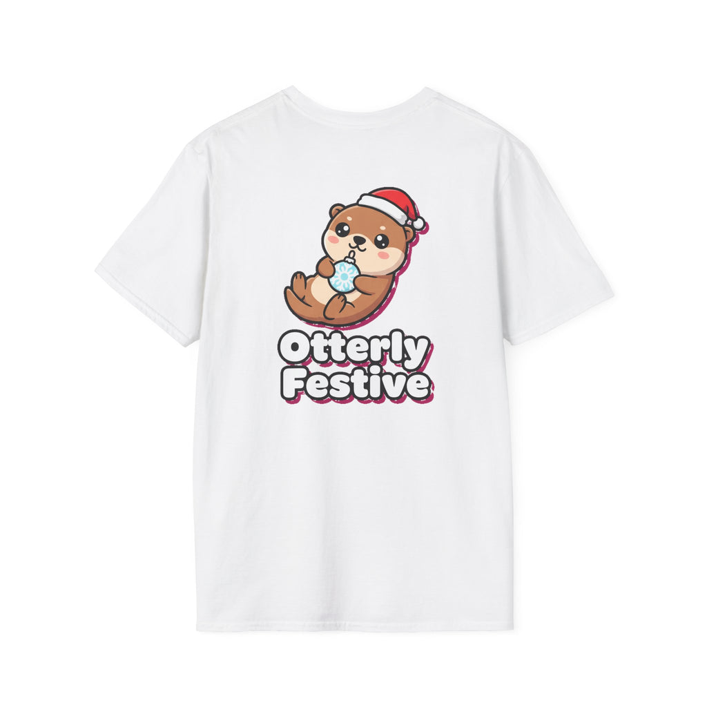 Cute Christmas Shirt Otterly Festive Funny Animal Unisex Softstyle Tee Christmas Gift