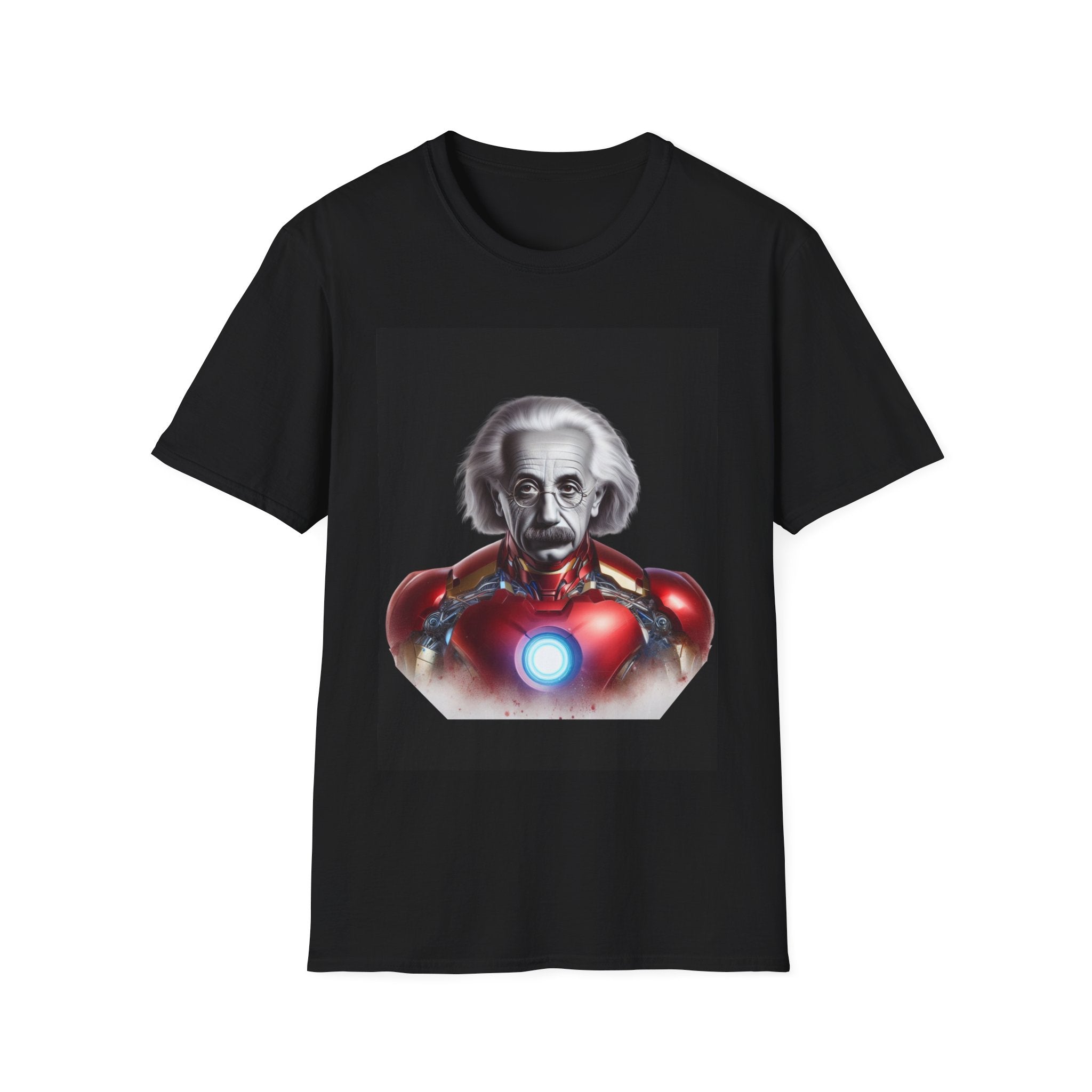 Funny Einstein Unisex Soft-style T-shirt Iron Man Albert Unique Gift Kids Art