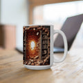 3D Bookshelf Mug Library Book Mugs Funny Ceramic Mug Unique Gift Cup Work Office