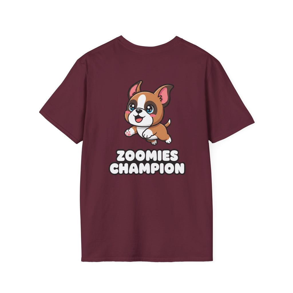 Cute Boxer Shirt Zoomies Champion Funny Dog Lover Unisex Softstyle Tee Gift