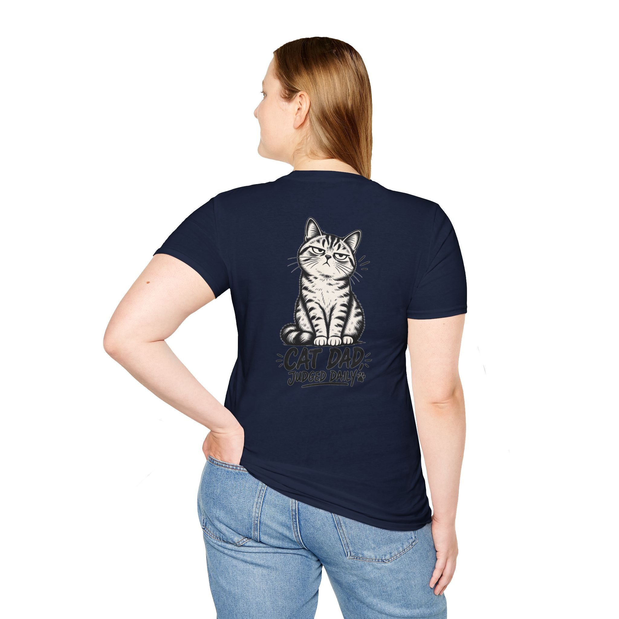 Cat Dad Shirt Judged Daily Funny Cat Lover Graphic Tee Dark Humor Tee Unique Gift Funny Tshirt