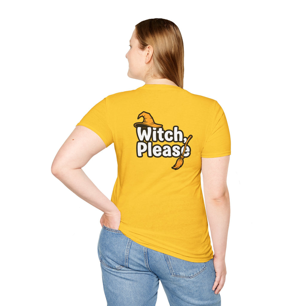 Dark Humor Halloween Shirt Witch Please Funny Sarcastic Witchy Unisex Softstyle Tee Adult Halloween Gift
