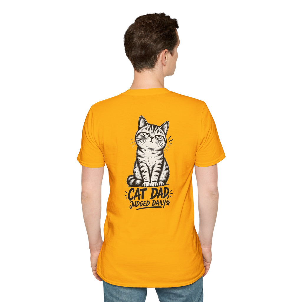 Cat Dad Shirt Judged Daily Funny Cat Lover Graphic Tee Dark Humor Tee Unique Gift Funny Tshirt