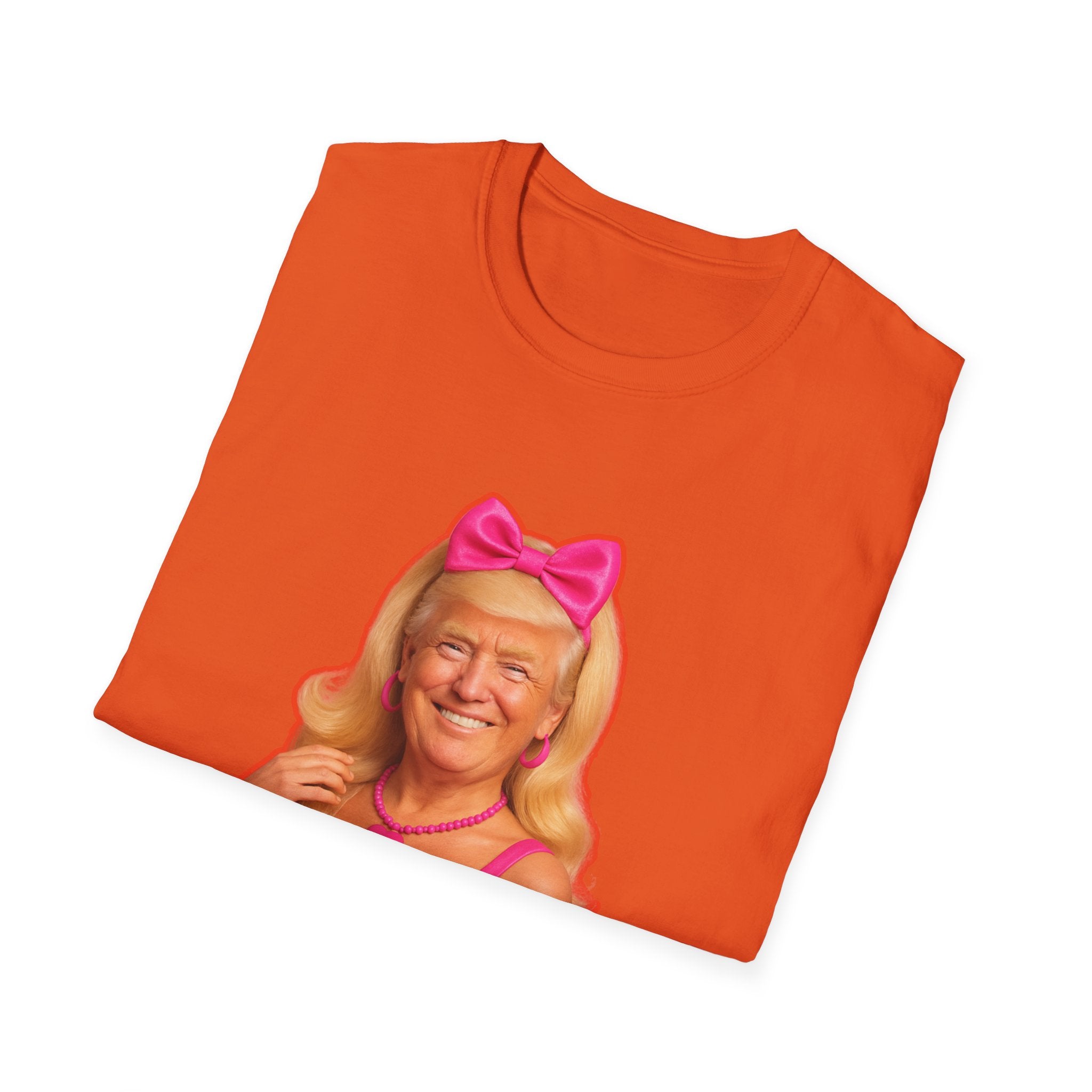 Funny Unique Donald Trump Barbie Unisex T-Shirt Best Gag Gift Cotton Print Soft