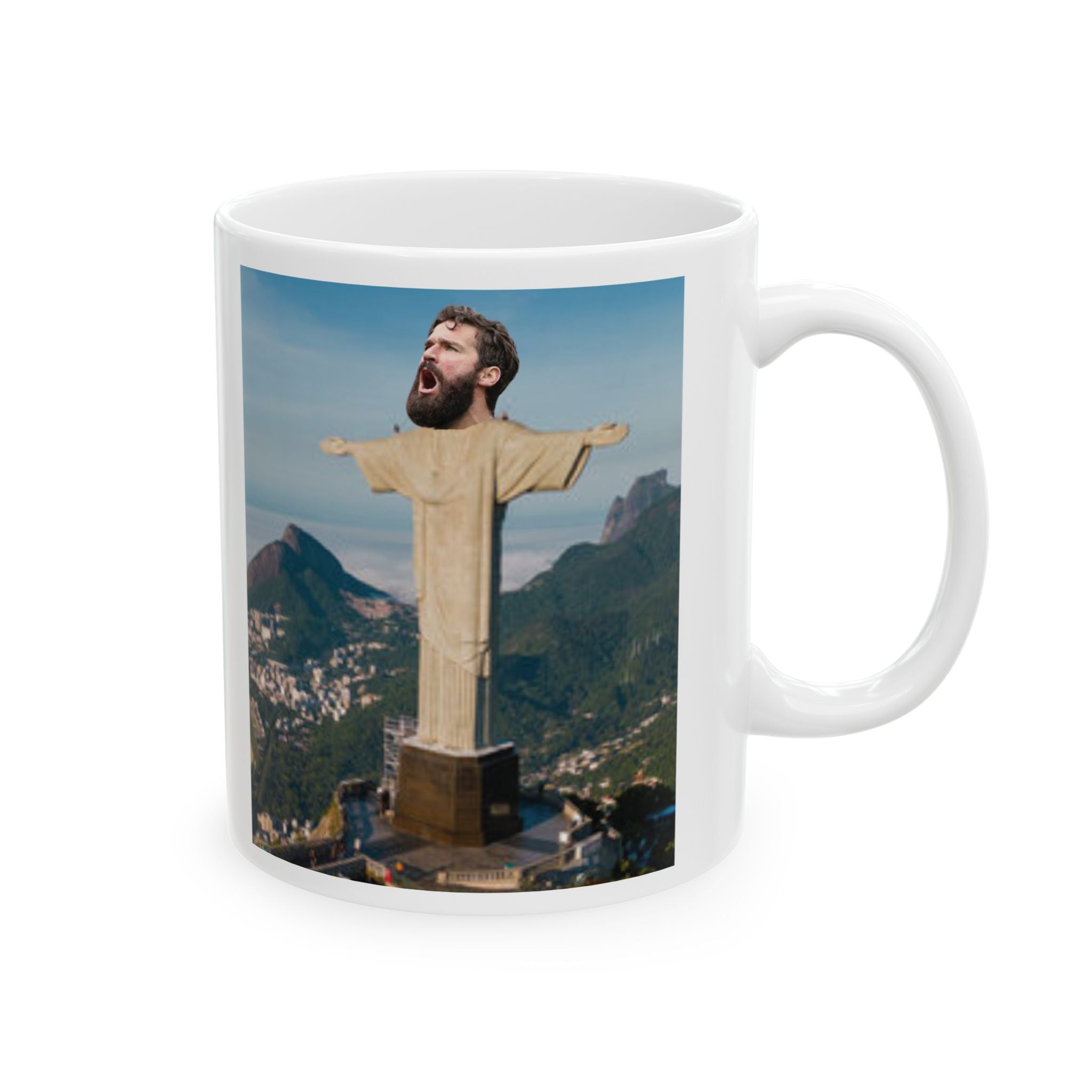 Funny Liverpool Mug Alisson Becker Mug Christ Redeemer Ceramic Mug Unique Gift