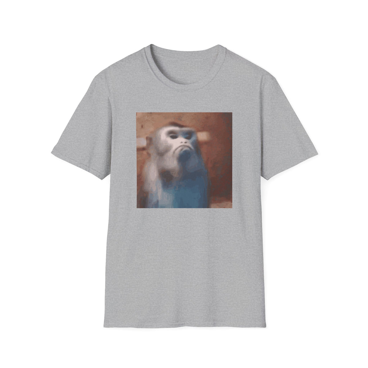 Funny Offended Monkey T-Shirt Viral Internet Meme Shirt Unisex Softstyle Gift