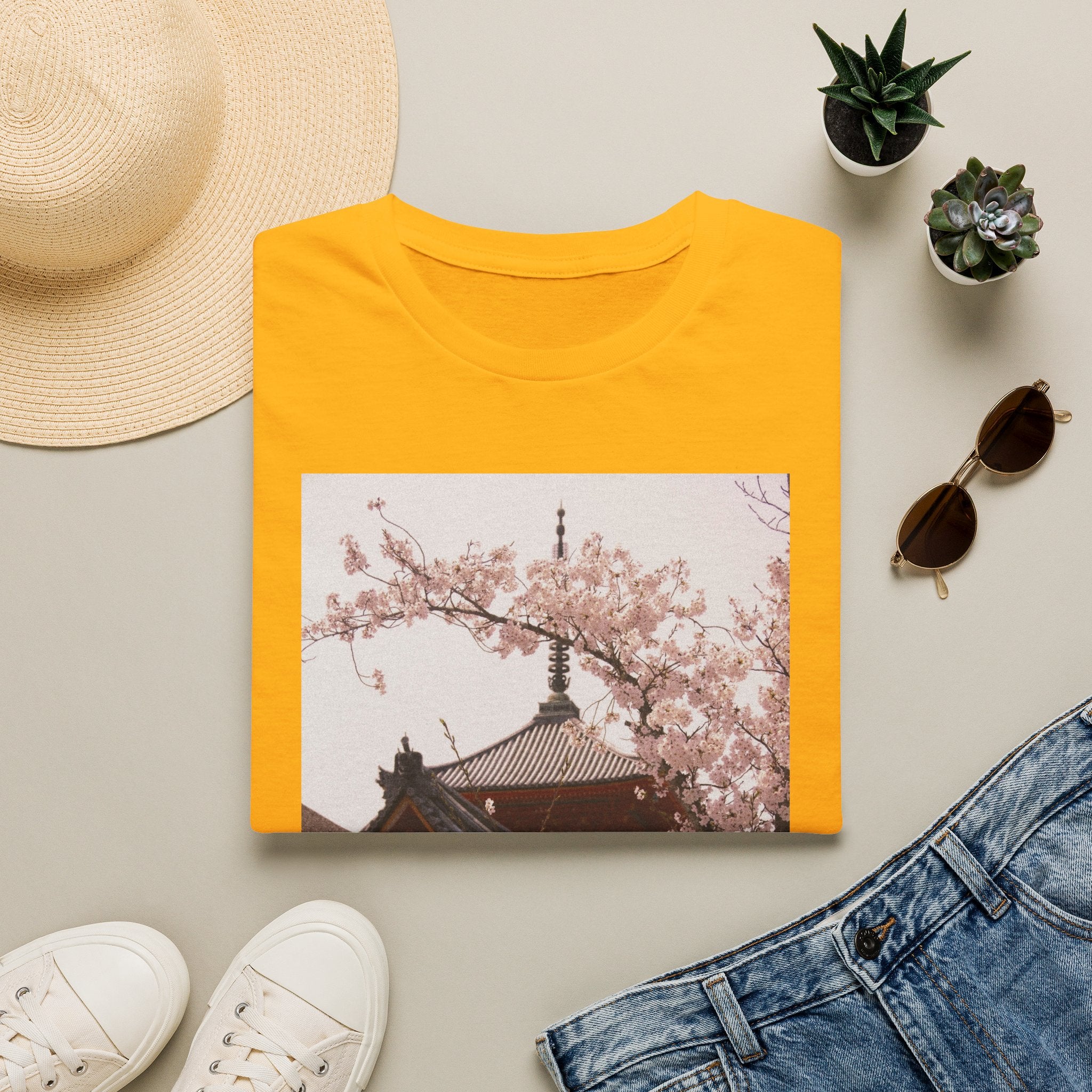 Japanese Art Shirt Sakura Cherry Blossom Japan's Flower Unisex Softstyle T-Shirt