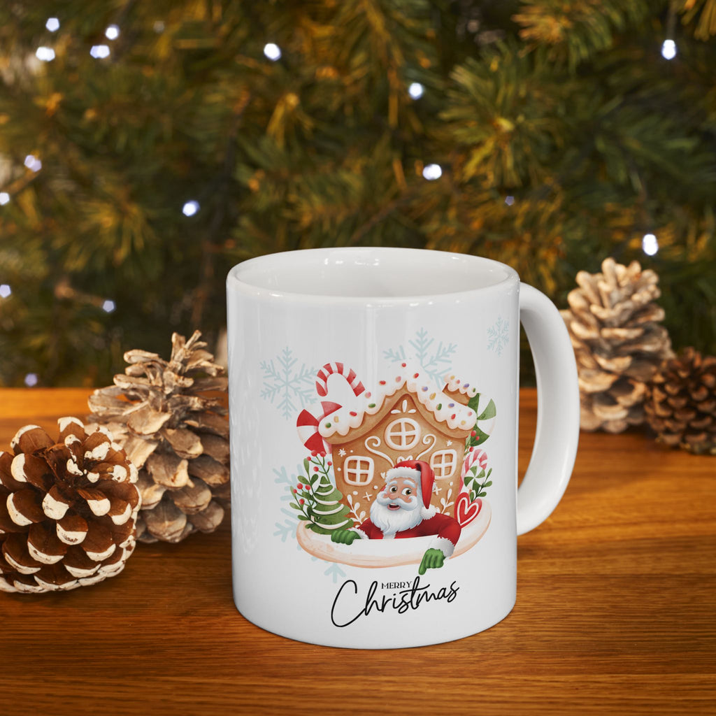 Funny Santa Claus Merry Christmas Mug Unique Cute Ceramic Coffee Cup Gift Kids 11oz