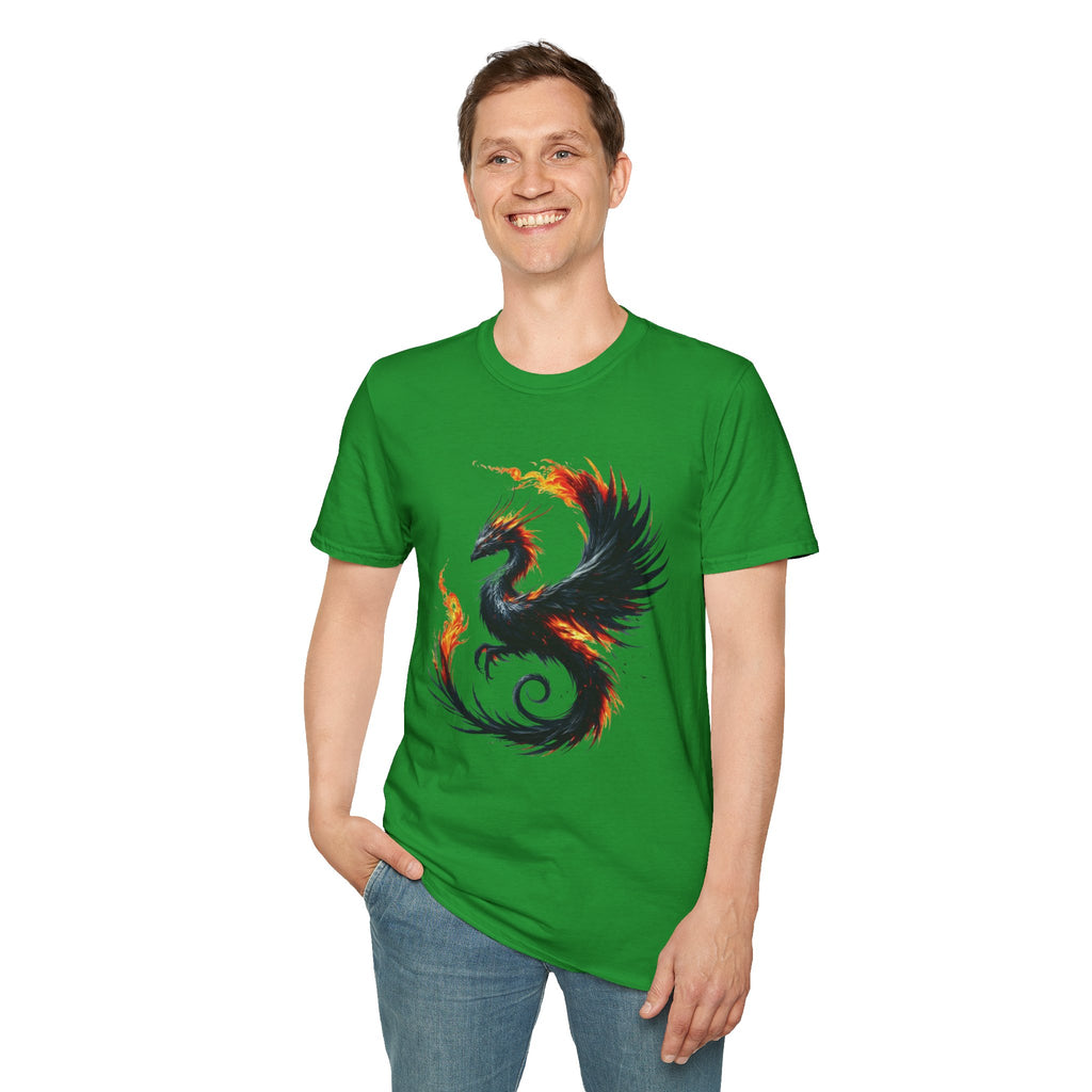 Dragon T-shirt Mens Graphic Tee Clothing Apparel Chinese Symbol Unisex Softstyle Unique Tshirt Best Gift