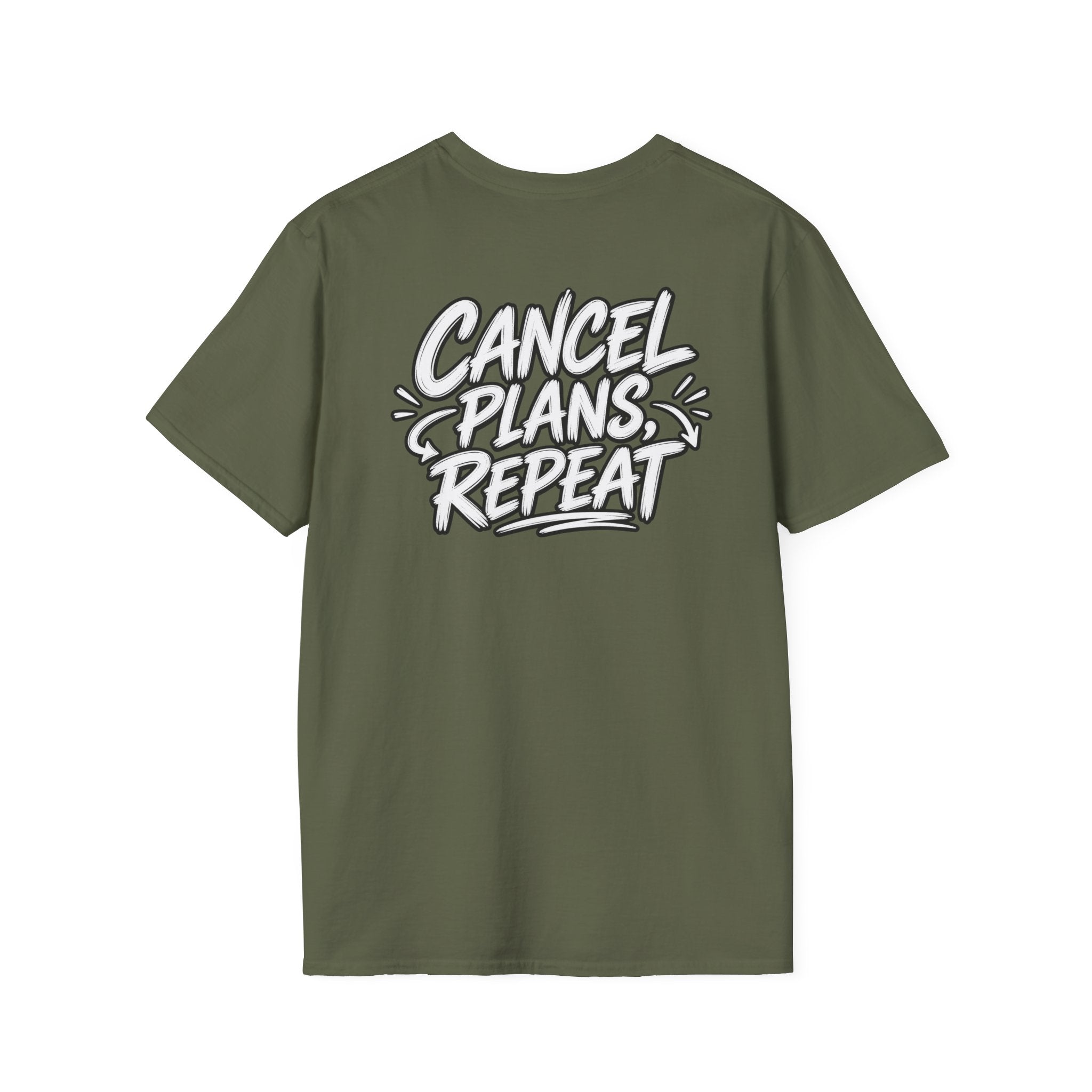 Introvert Shirt Cancel Plans Repeat Funny Dark Humor Sarcastic Graphic Tee Funny Office Tshirt