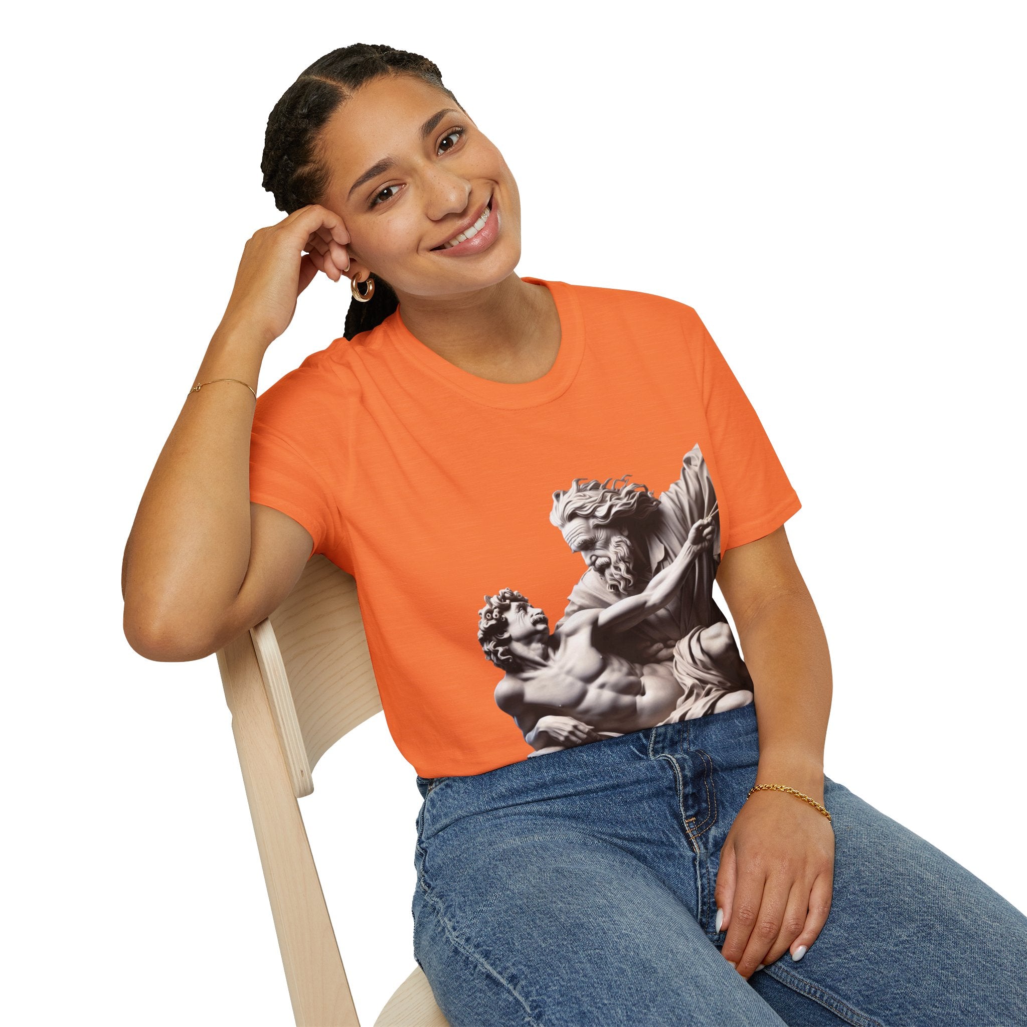 Funny Albert Einstein Unisex Softstyle T-Shirt Unique Gift Cotton T-shirt Art