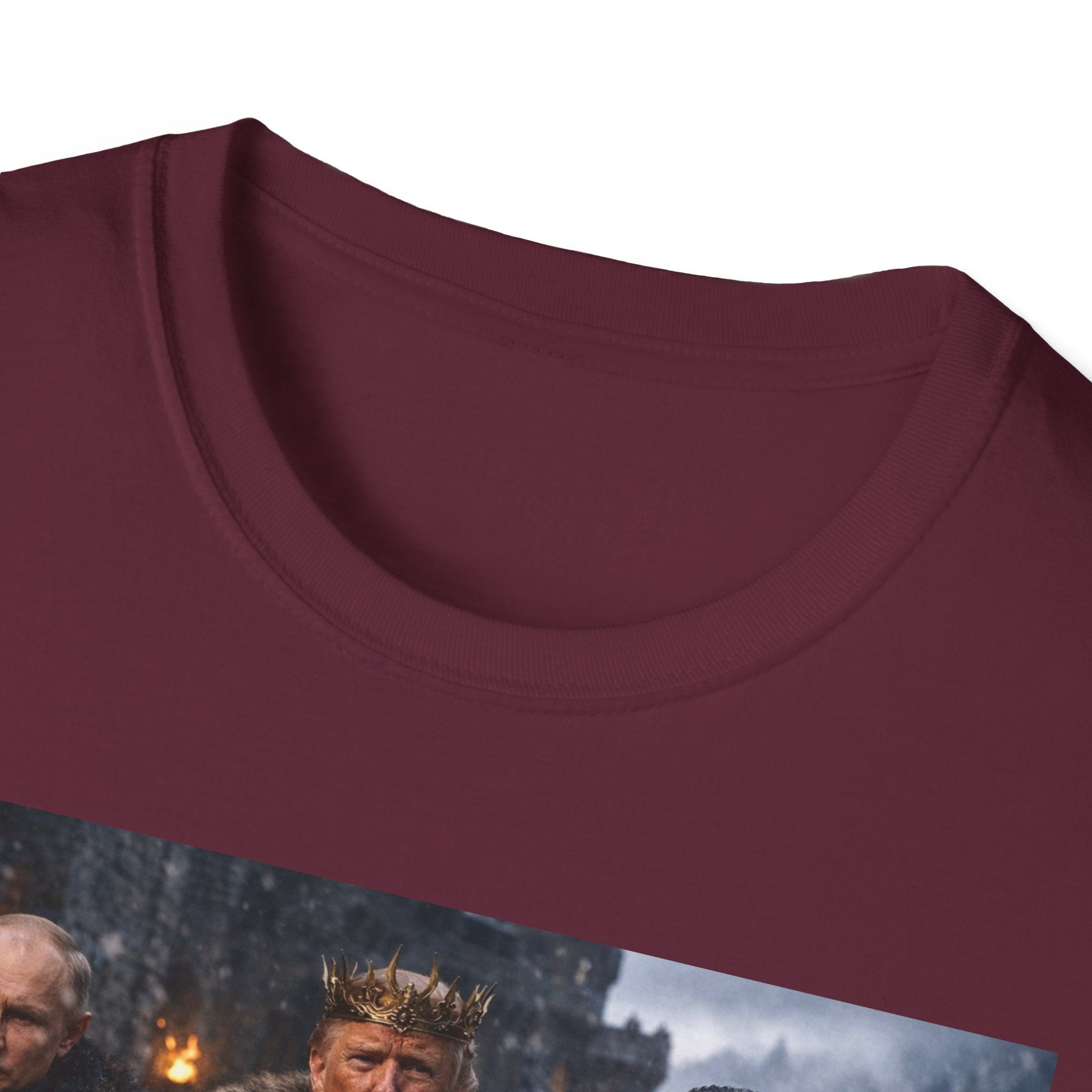 Funny Trump Putin Kim Jong Unique T-Shirt Artwork Throne Unisex Softstyle Tshirt