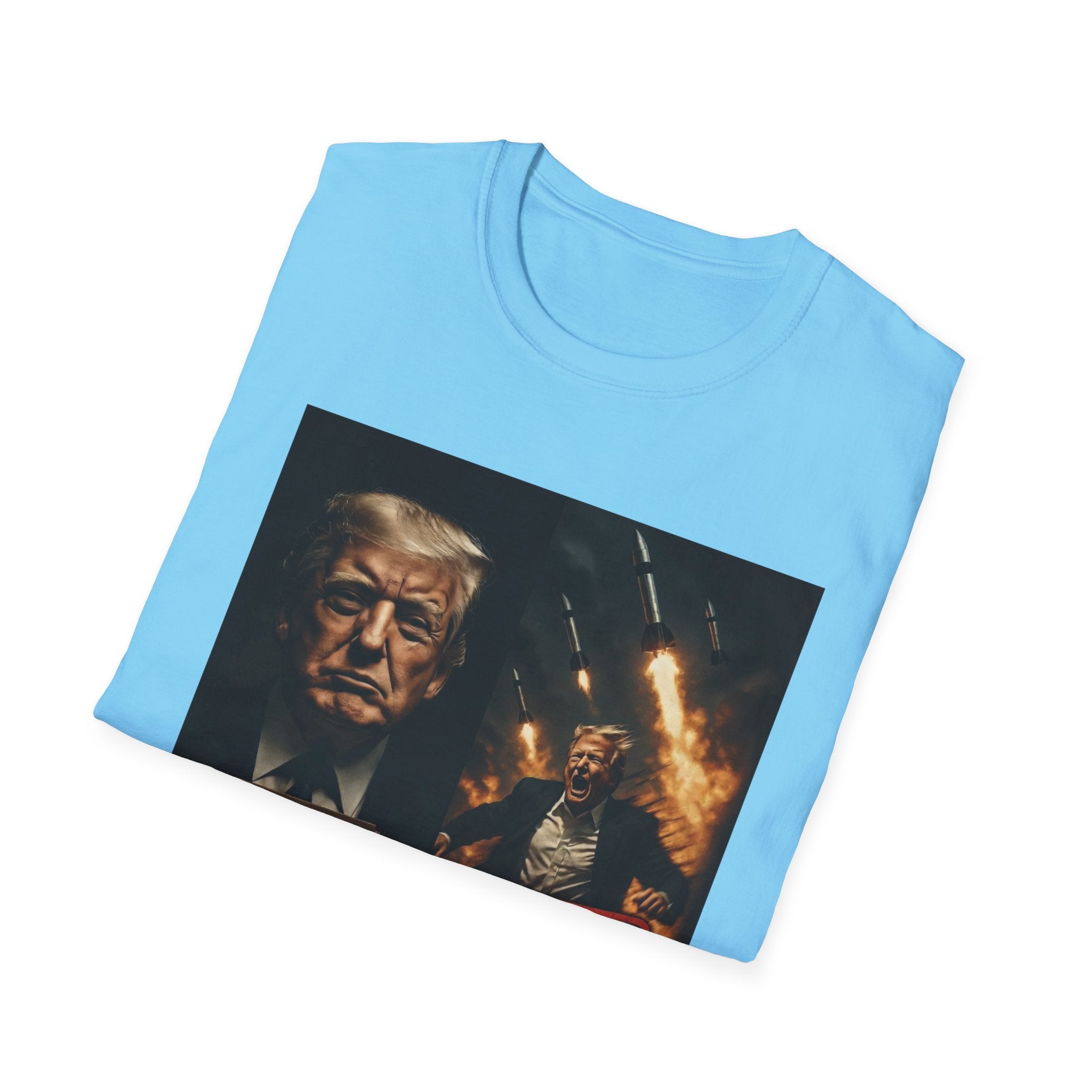 Funny Trump-Epstein T-Shirt Conspiracy Theory Unique Unisex Softstyle Tshirt