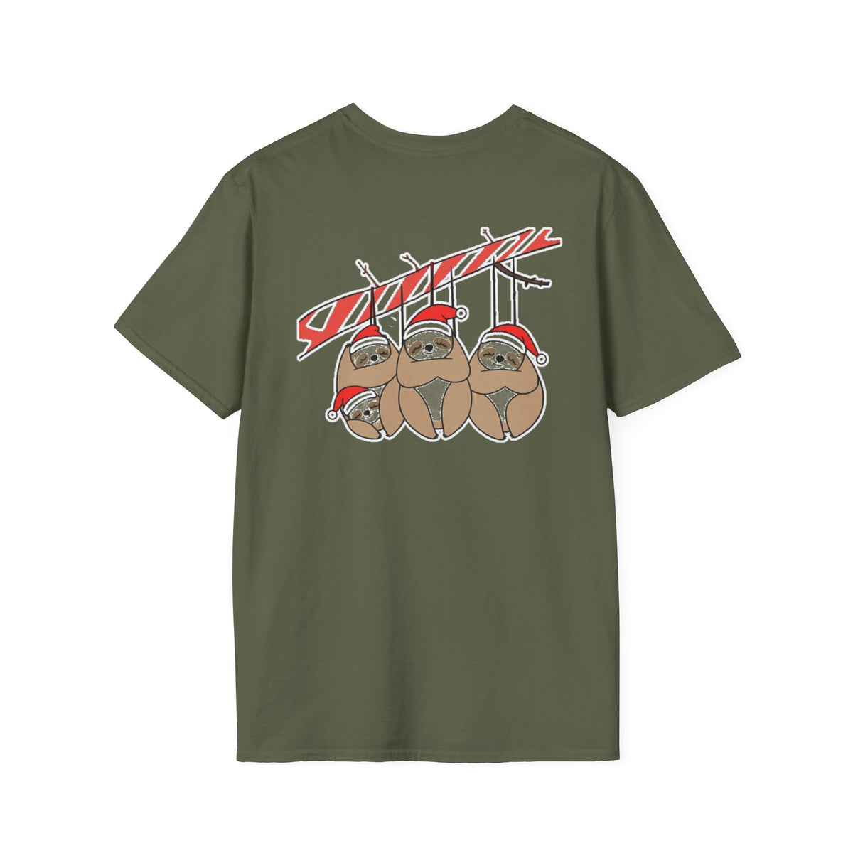 Christmas Sloths Family T-Shirt | Cute Cartoon Holiday Design Unique Holiday Gift Shirt