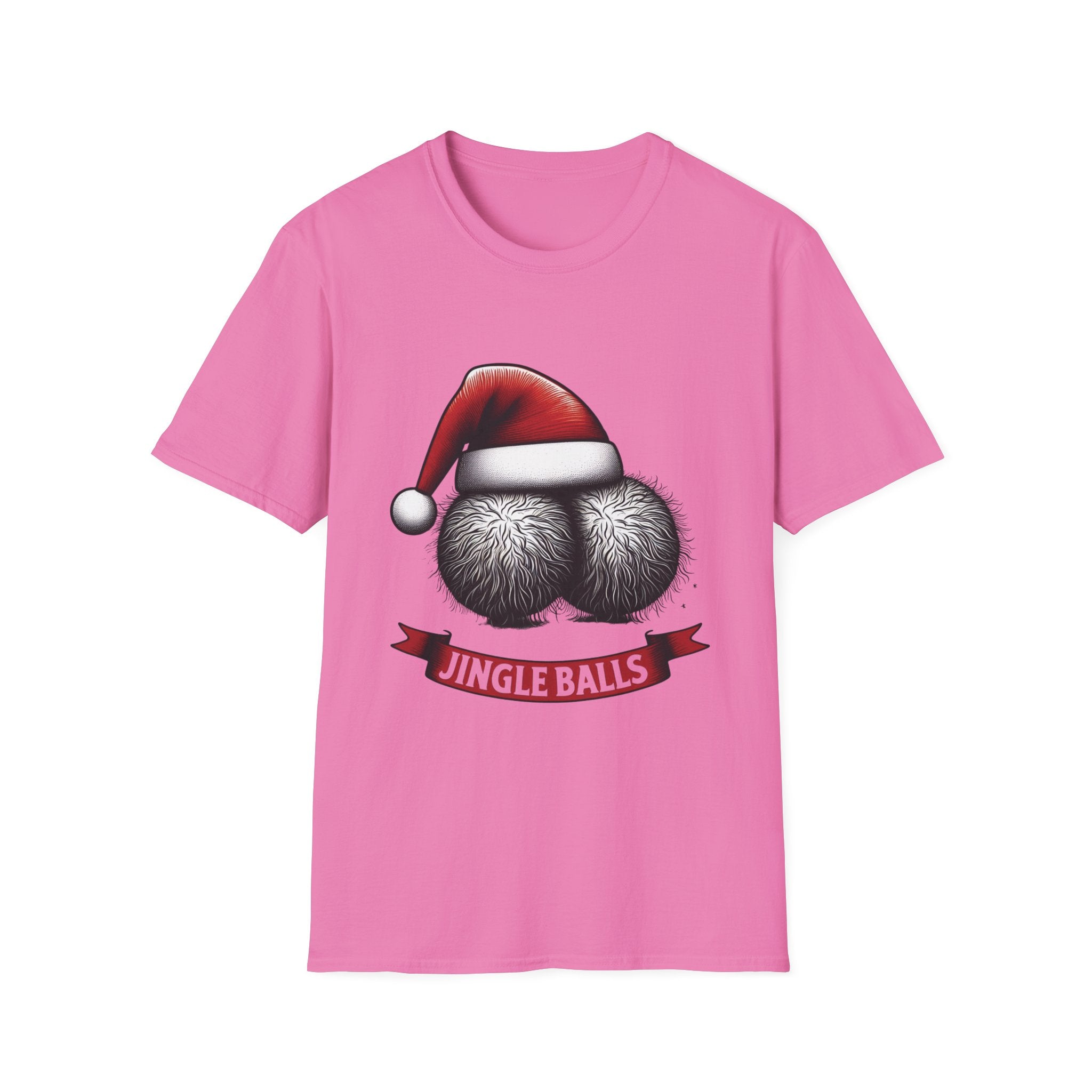 Tshirt Jingle Balls Funny Christmas T-Shirt Xmas Gift Tops Unisex Softstyle 2027
