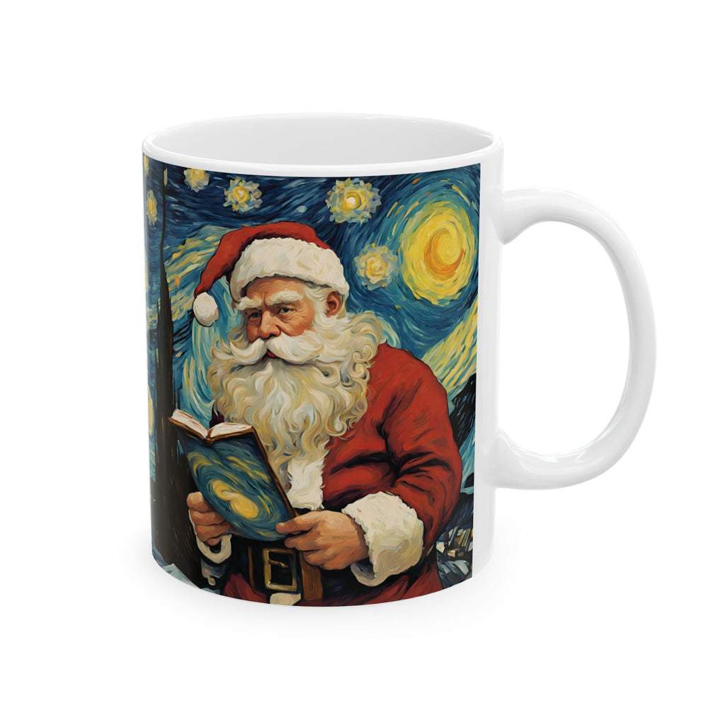 Santa Claus Mug Vincent Van Gogh Mug Starry Night Unique Funny Coffee Cup Gift