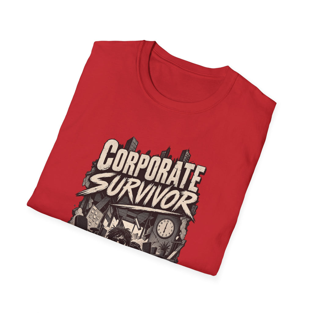 Funny Dark Humor Tshirt — Funny Office Tshirt Dark Humor Graphic Tee Unique Coworker Gift CORPORATE SURVIVOR Shirt