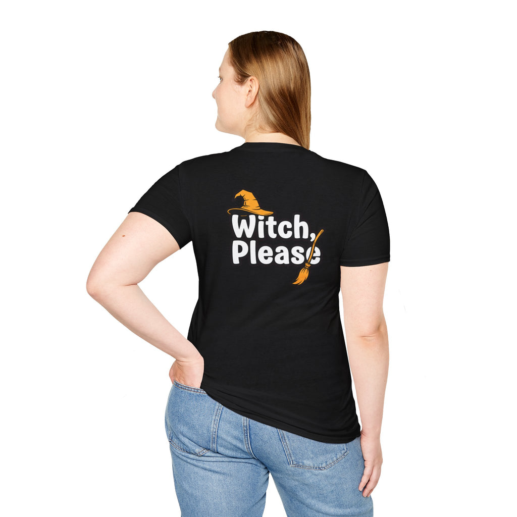 Dark Humor Halloween Shirt Witch Please Funny Sarcastic Witchy Unisex Softstyle Tee Adult Halloween Gift