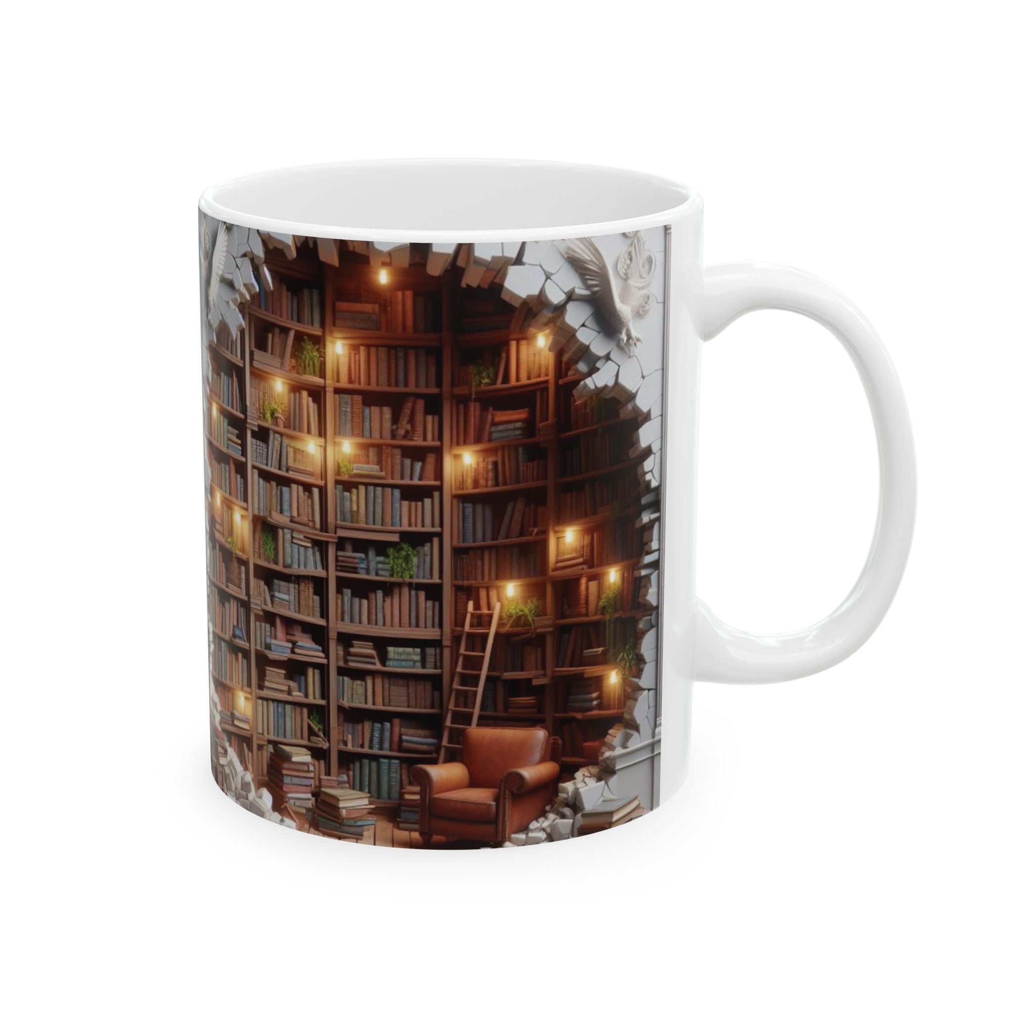 3D Bookshelf Mug-Library Book Shelf Mugs Book Love Ceramic Mug Cup Unique Gift 2026