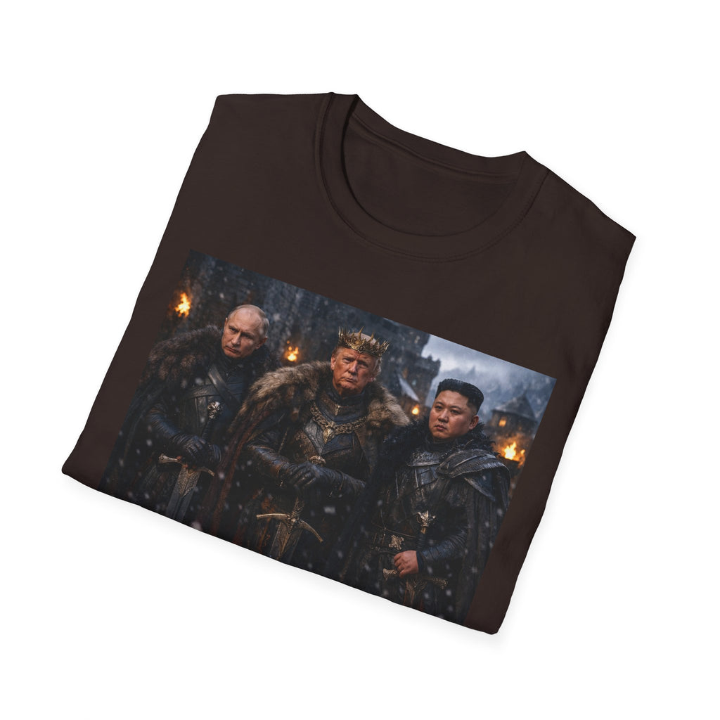 Funny Trump Putin Kim Jong Unique T-Shirt Artwork Throne Unisex Softstyle Tshirt