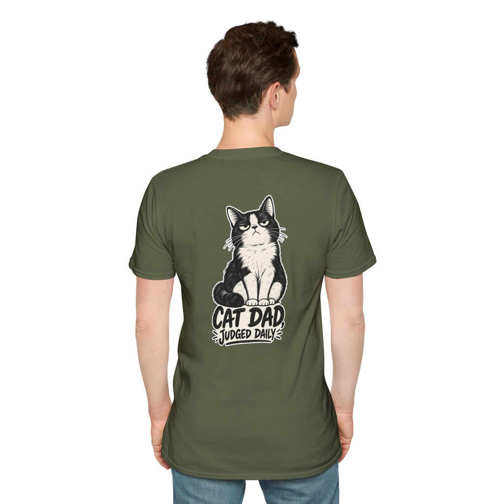 Cat Dad Shirt Judged Daily Funny Cat Lover Graphic Tee Dark Humor Tee Unique Gift Funny Tshirt