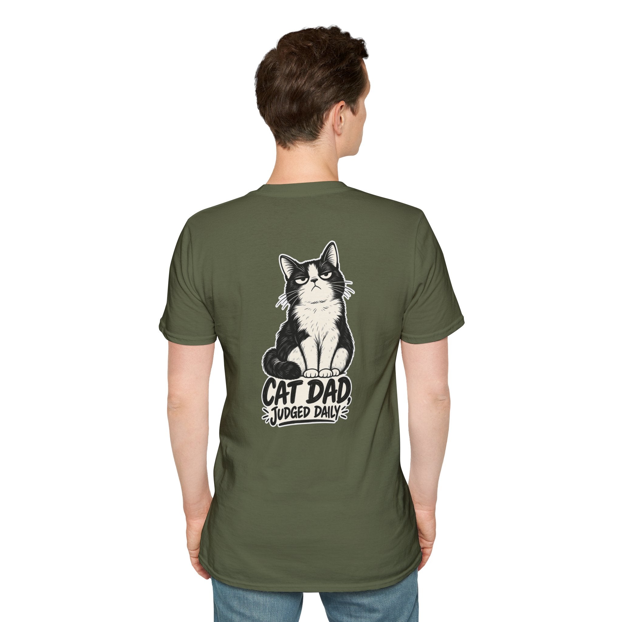 Cat Dad Shirt Judged Daily Funny Cat Lover Graphic Tee Dark Humor Tee Unique Gift Funny Tshirt