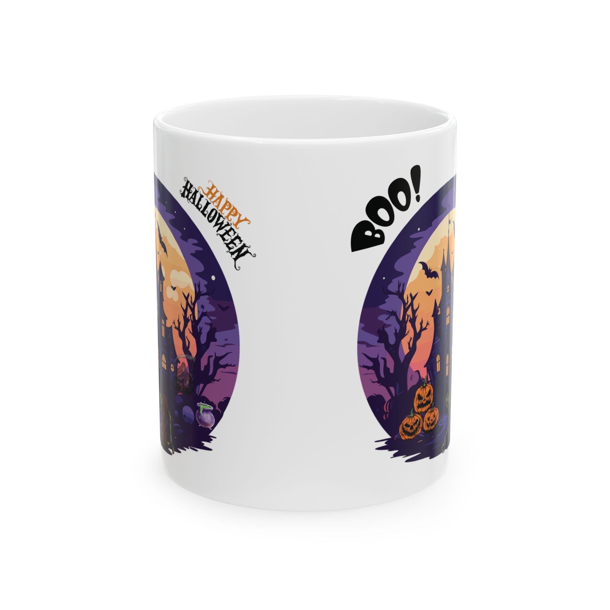 Happy Halloween Pumpkin Spooky Coffee Mug Boo Funny Best Gift For Friends 11oz