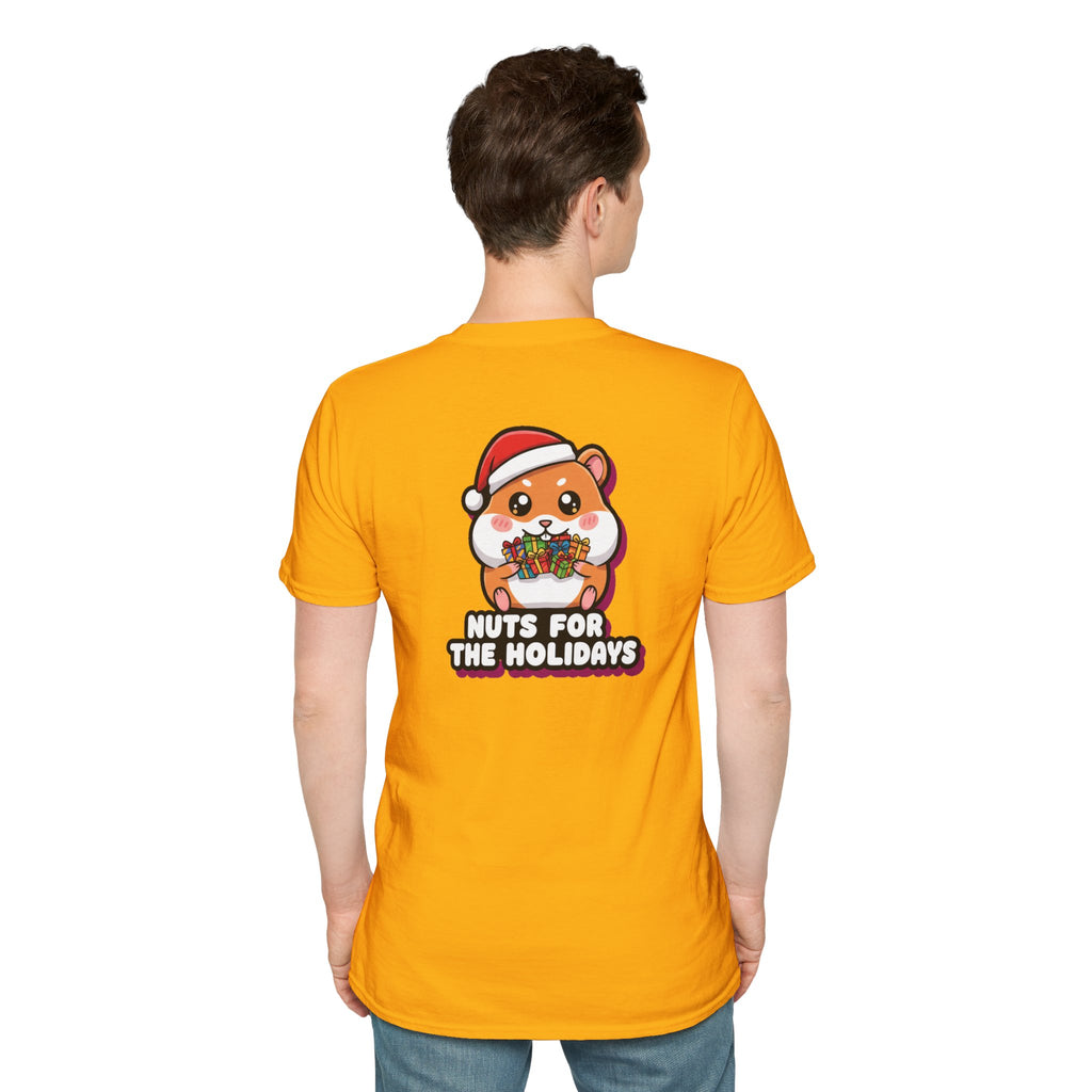 Cute Christmas Shirt Nuts For The Holidays Funny Animal Unisex Softstyle Tee Christmas Gift