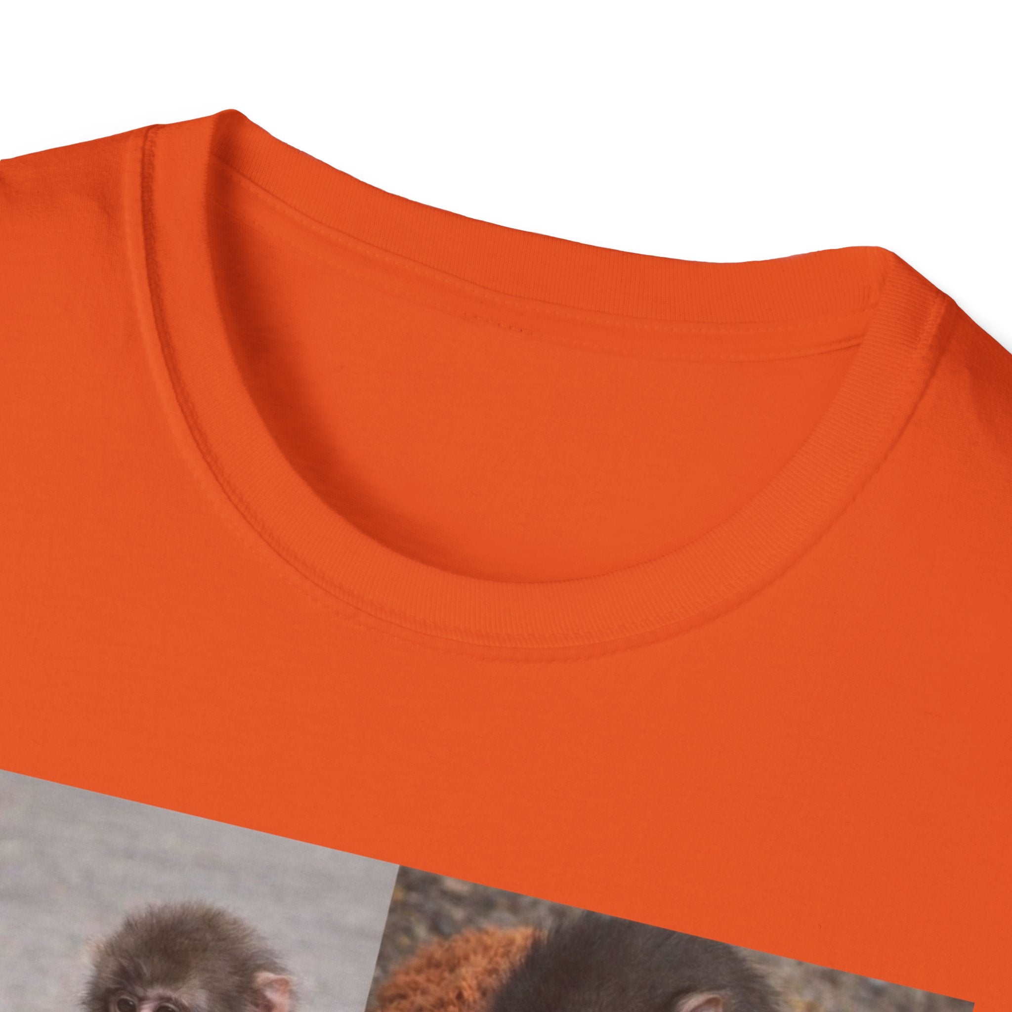 Funny Punch Monkey Viral Animal Tshirt Cute Trendy Unisex Softstyle T-Shirt Gift