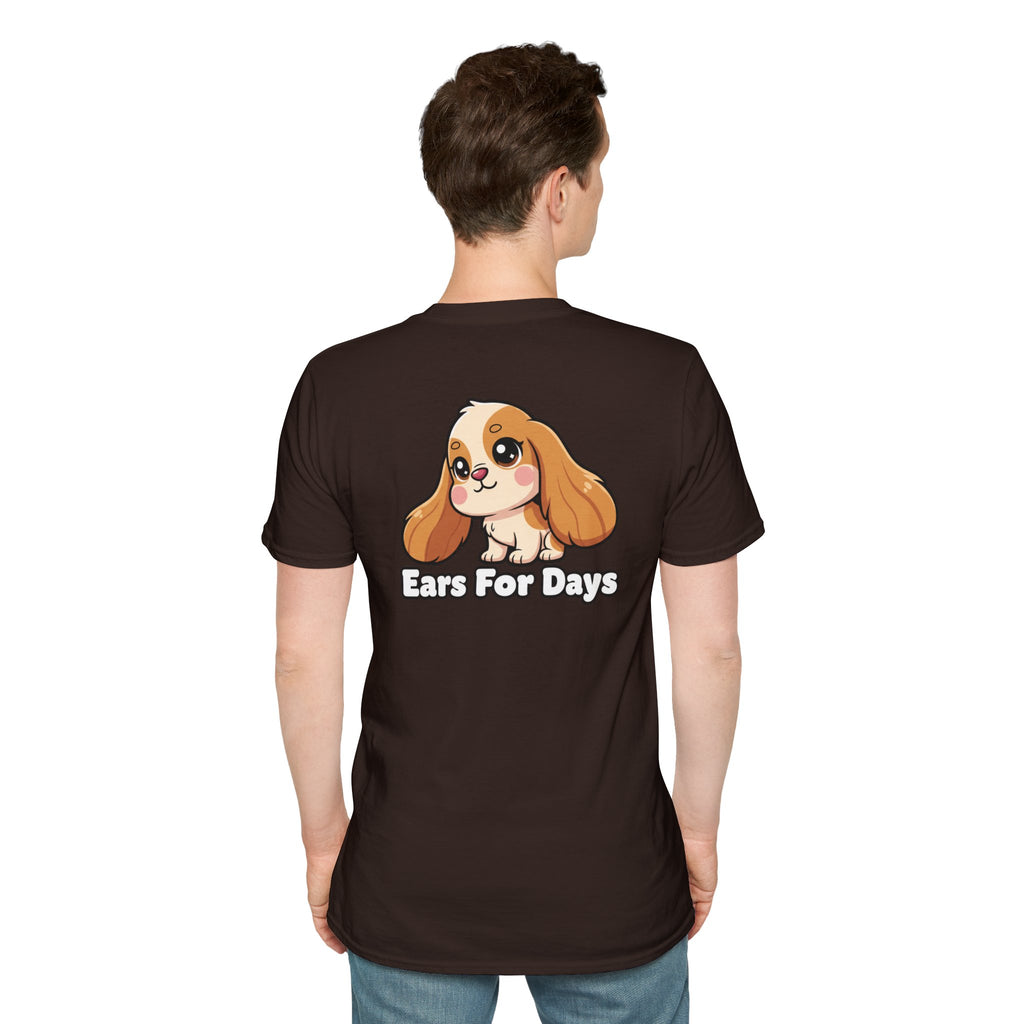 Cute Cocker Spaniel Shirt Ears For Days Funny Dog Lover Unisex Softstyle Tee Gift
