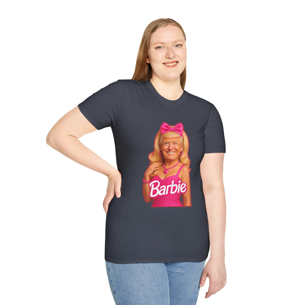 Funny Unique Donald Trump Barbie Unisex T-Shirt Best Gag Gift Cotton Print Soft