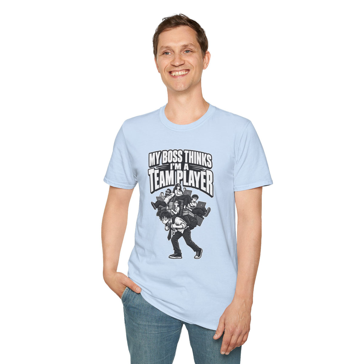 Funny Dark Humor Tshirt — Funny Office Tshirt Dark Humor Graphic Tee Unique Coworker Gift TEAM PLAYER Shirt